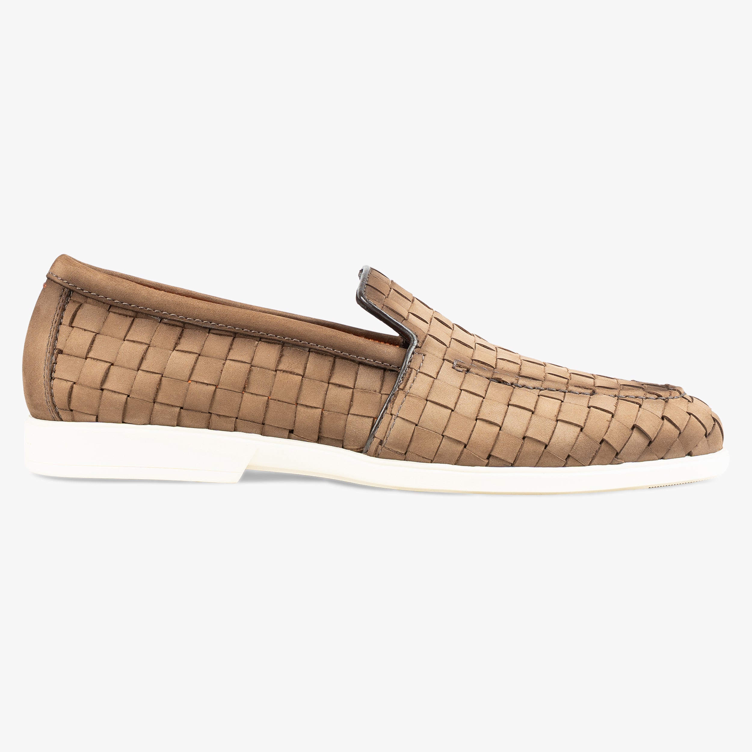 Santoni Gevlochten Loafer Beige