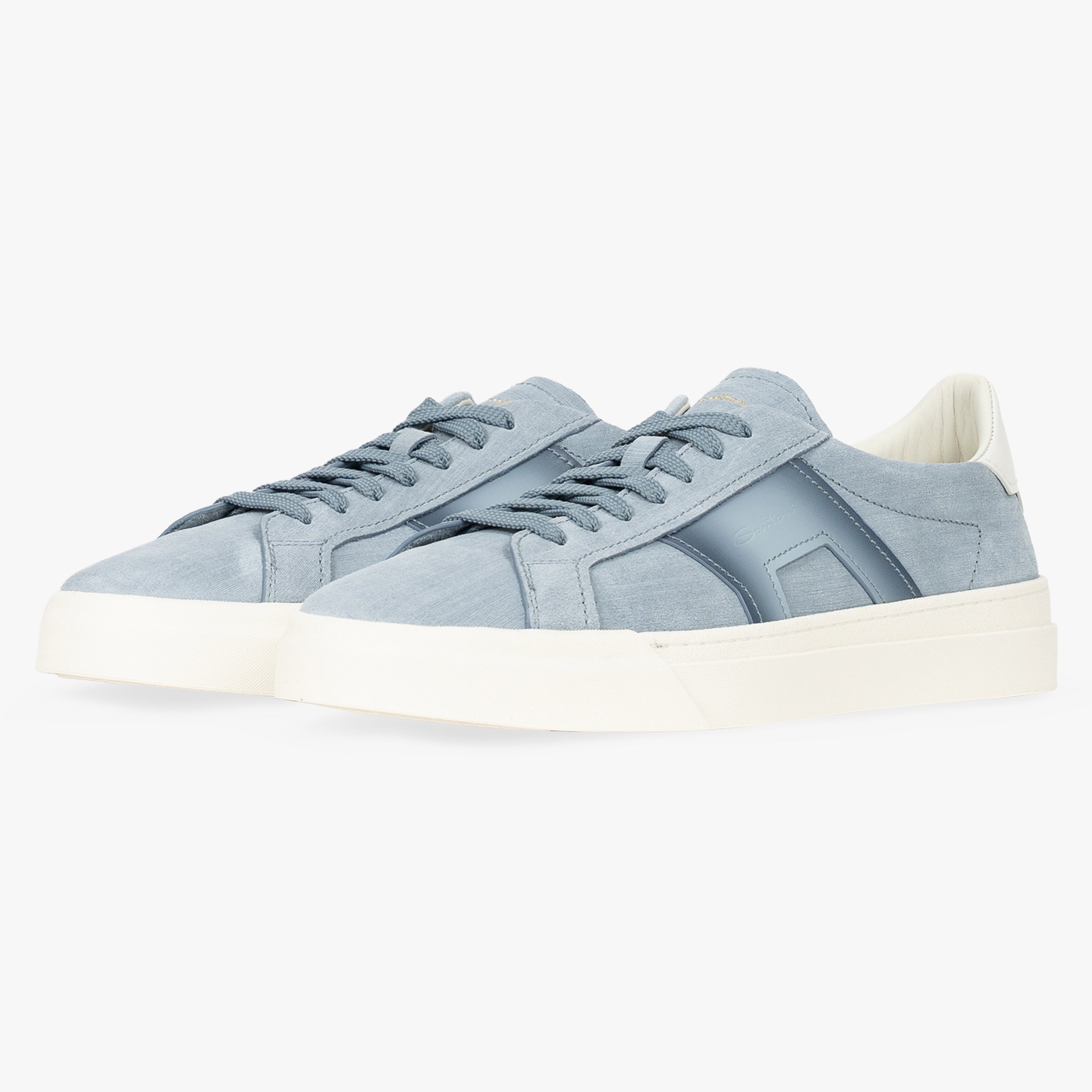 Santoni Sneakers Lichtblauw | Double Buckle