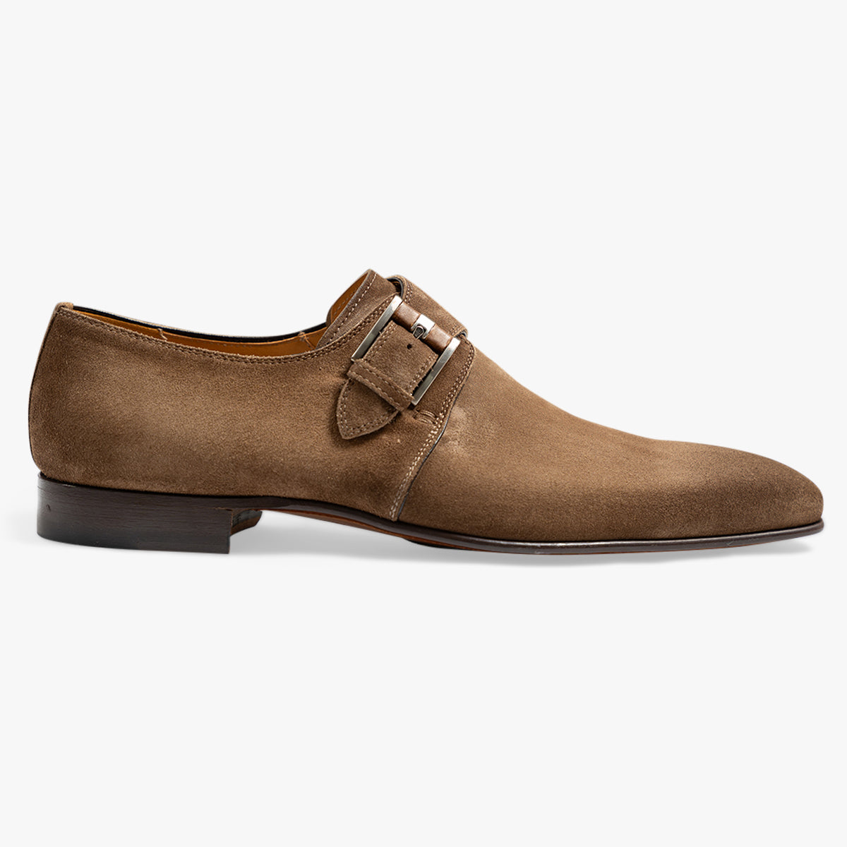 Magnanni Gespschoen Bruin Suede | Monkstrap