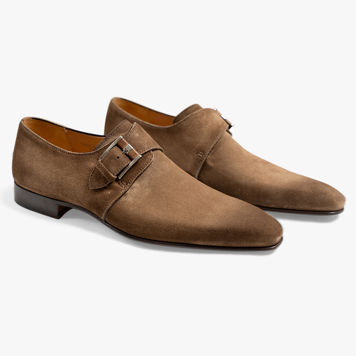 Magnanni Gespschoen Bruin Suede | Monkstrap