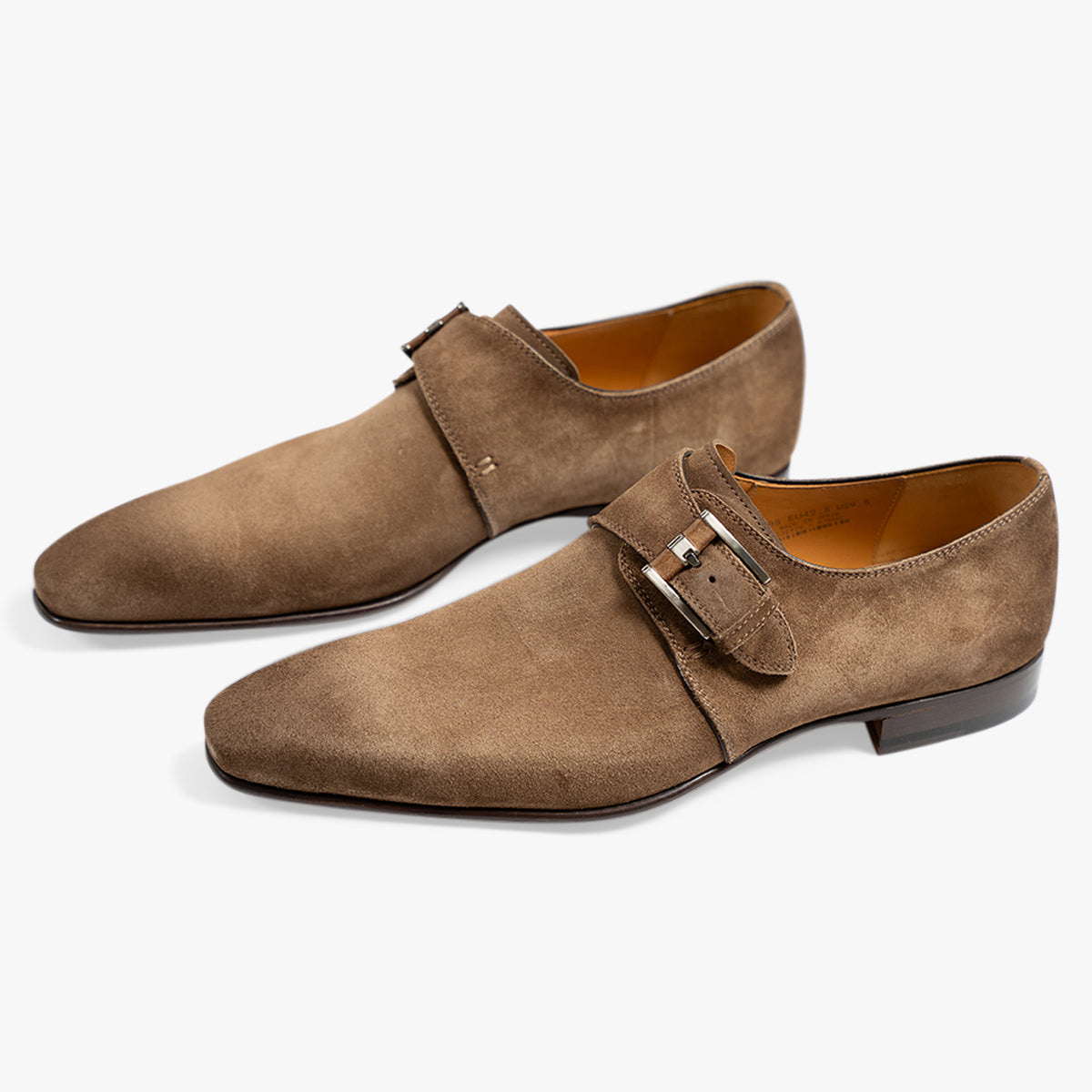 Magnanni Gespschoen Bruin Suede | Monkstrap