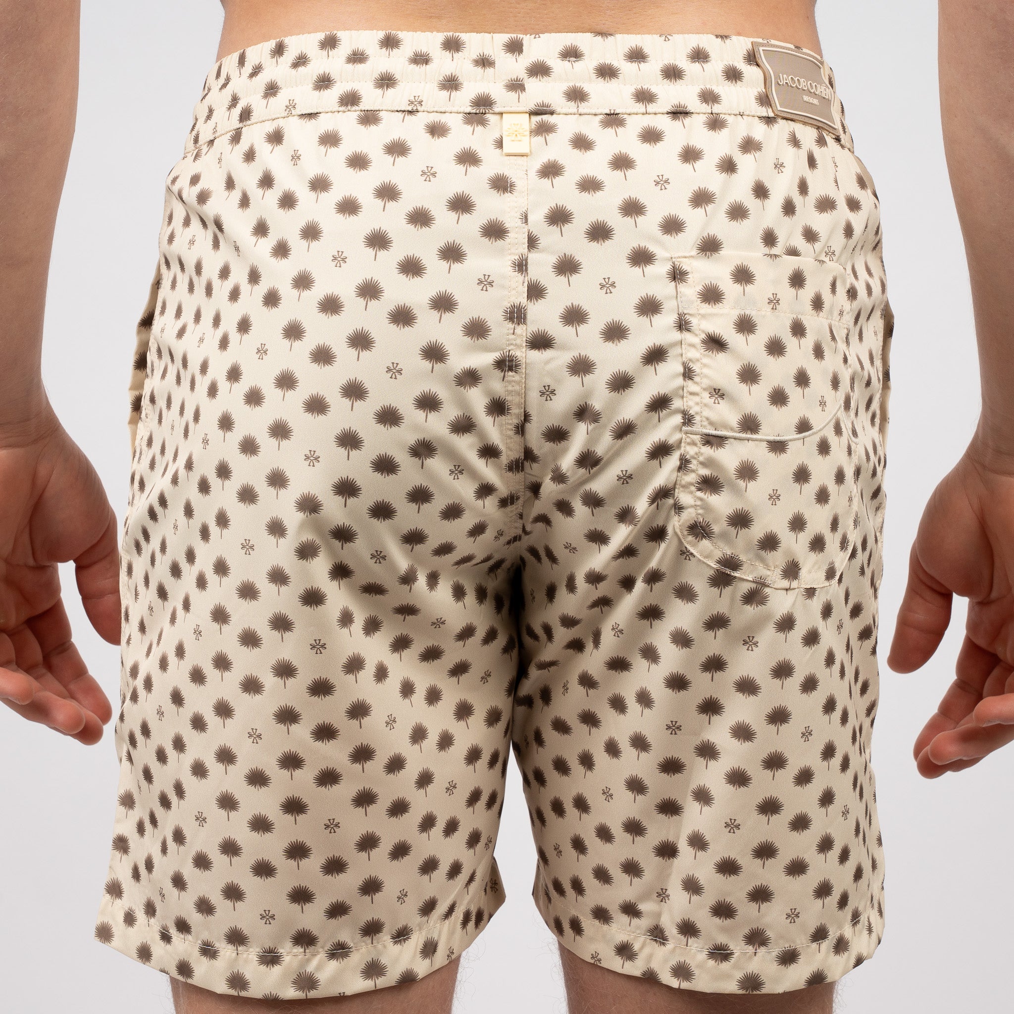 Jacob Cohen Zwembroek Palm Print Beige | Resort