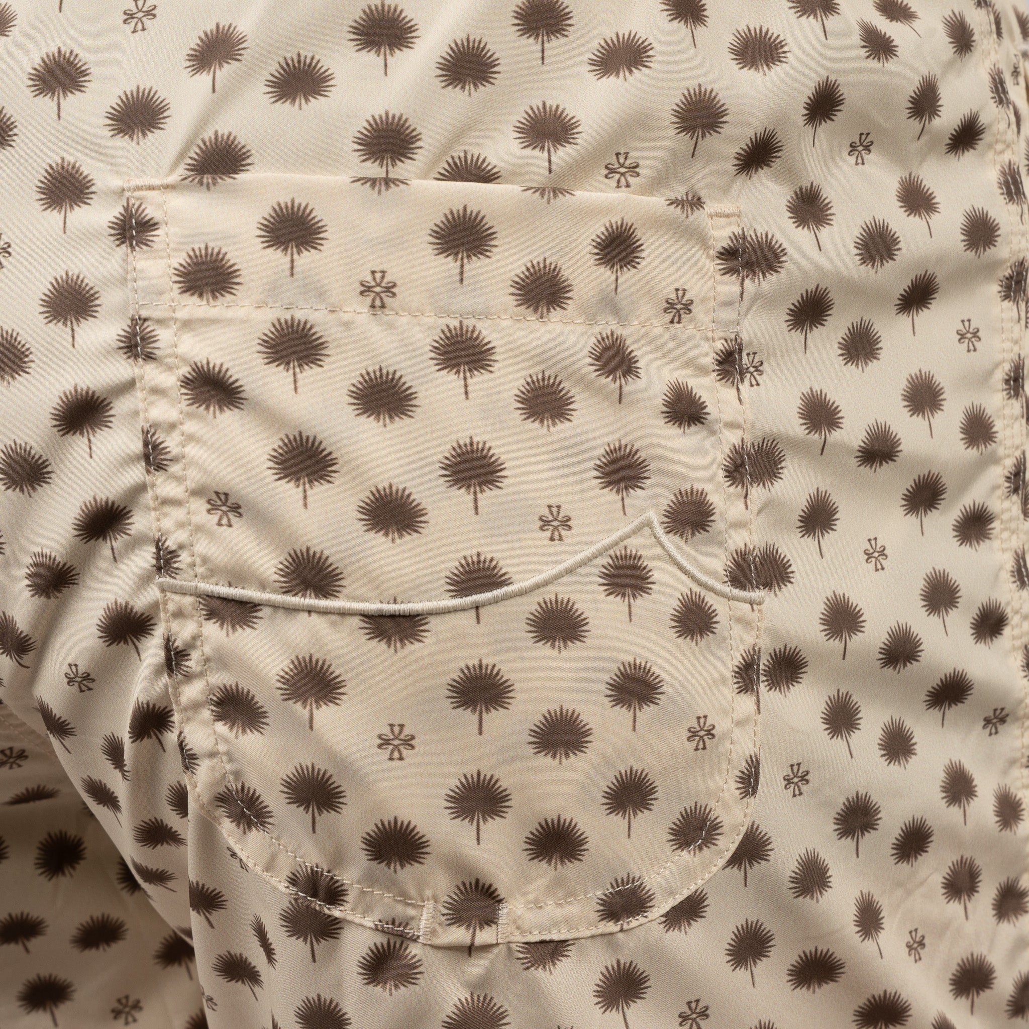 Jacob Cohen Zwembroek Palm Print Beige | Resort