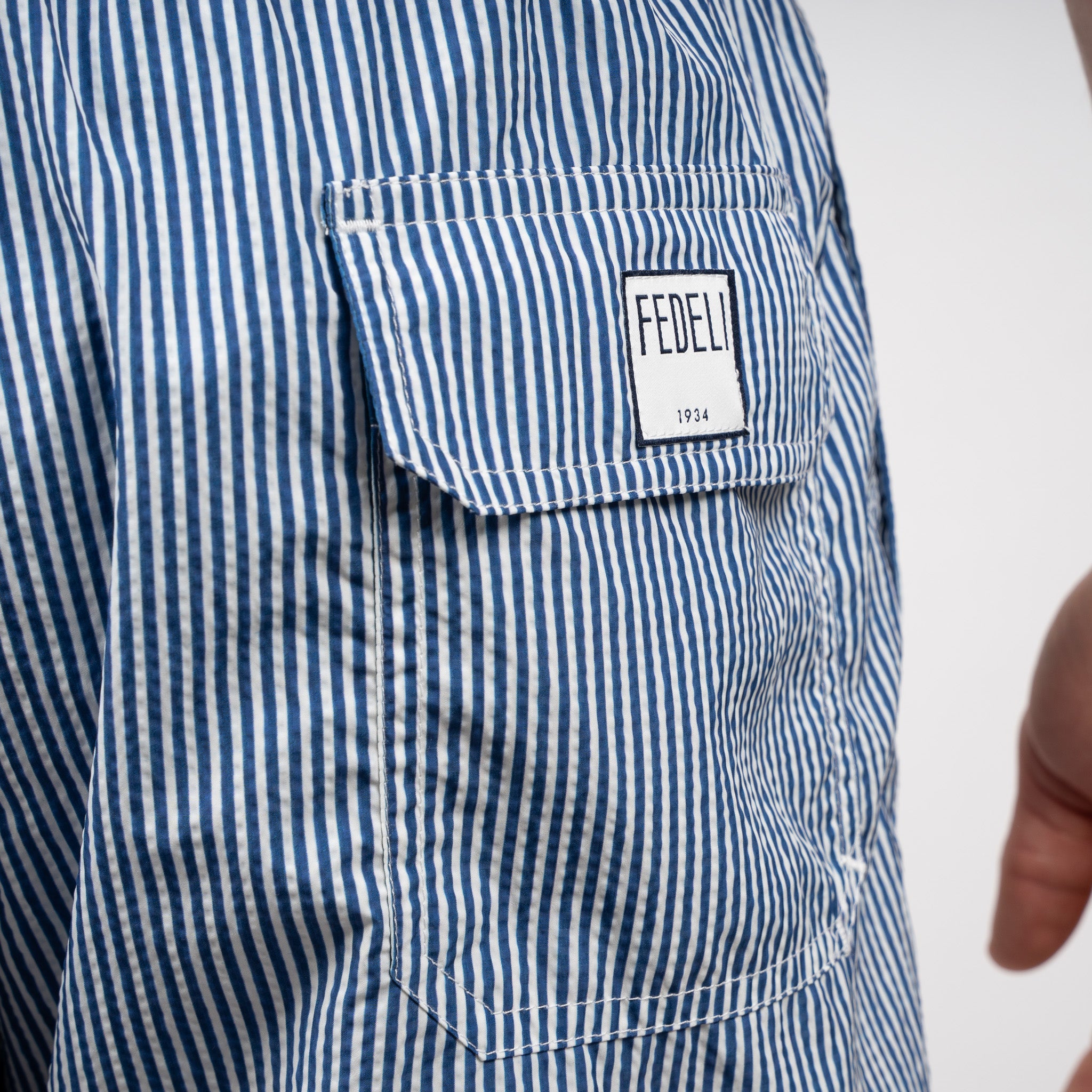 Fedeli Zwembroek Blauwe Streep | Madeira Sakar