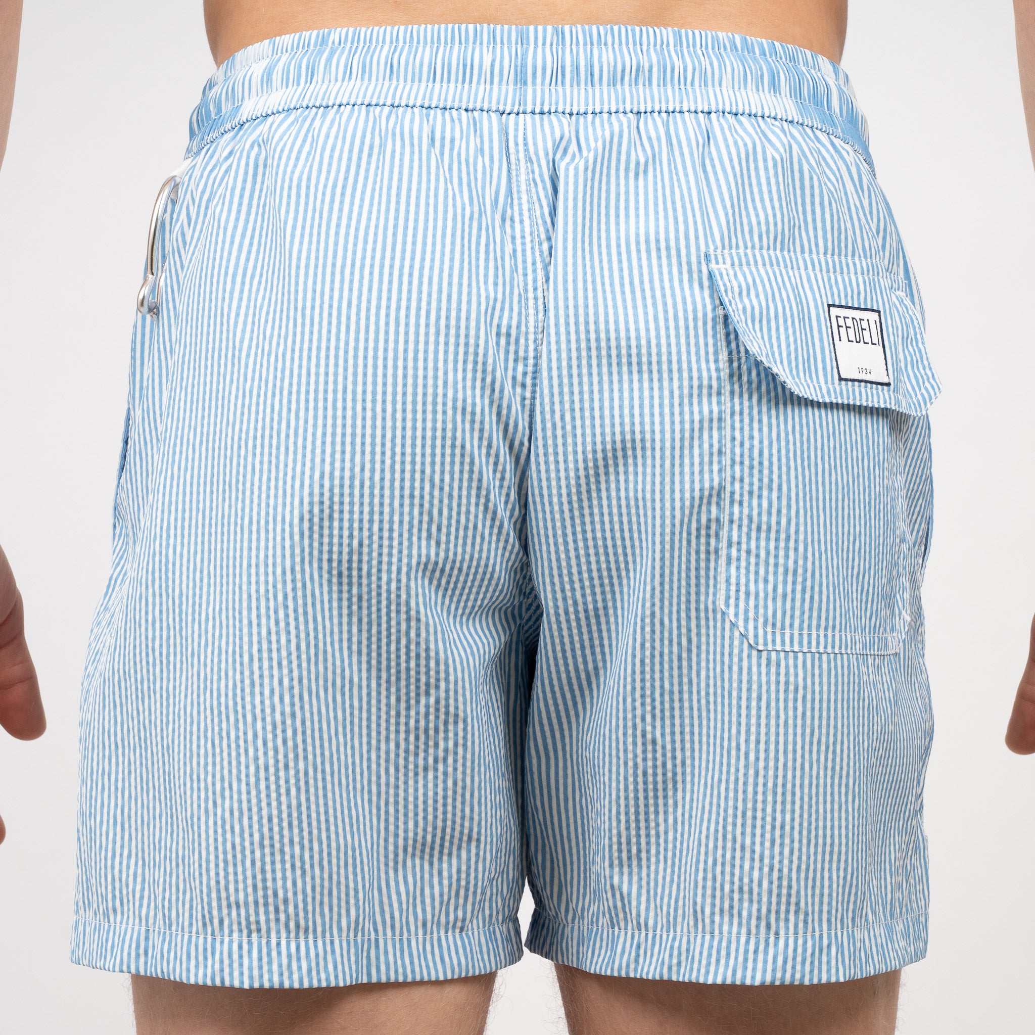 Fedeli Zwembroek Lichtblauwe Streep | Madeira Sakar