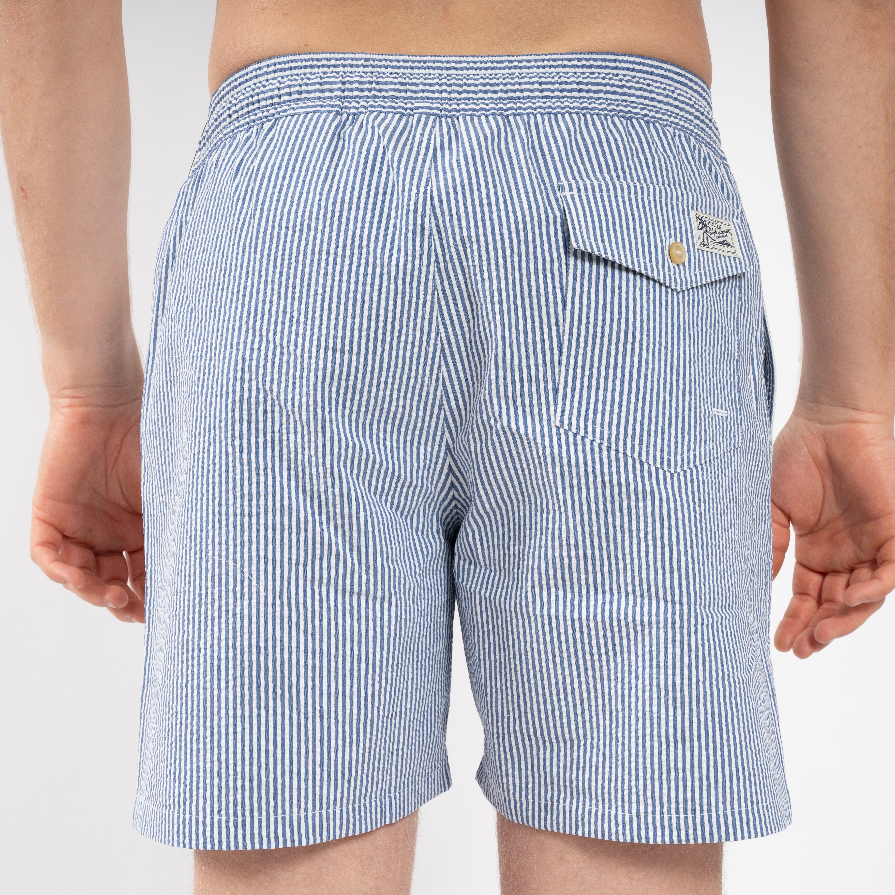Ralph Lauren Zwembroek Blauw Gestreept | Seersucker