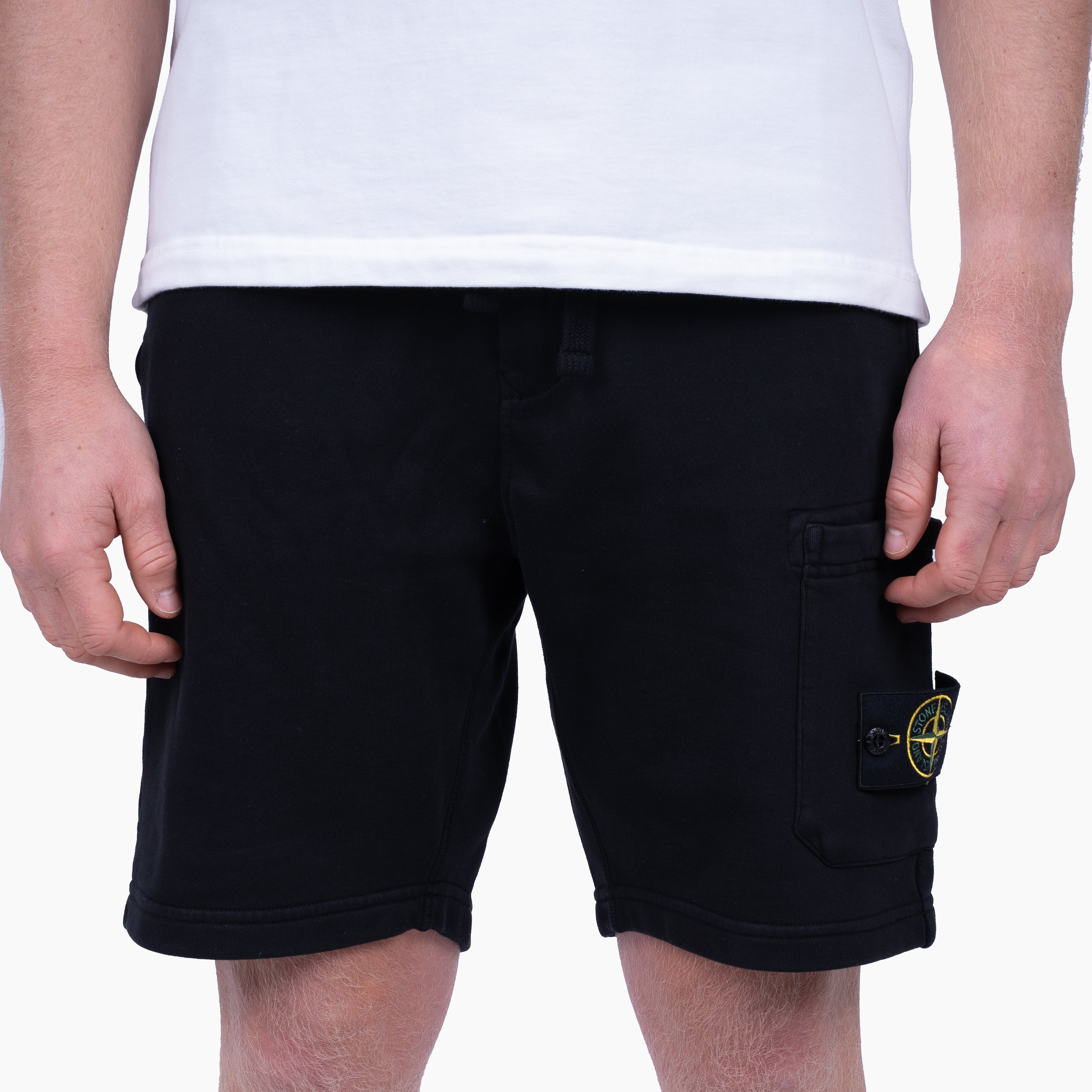 Stone Island Joggingbroek Zwart | Organic Cotton Fleece