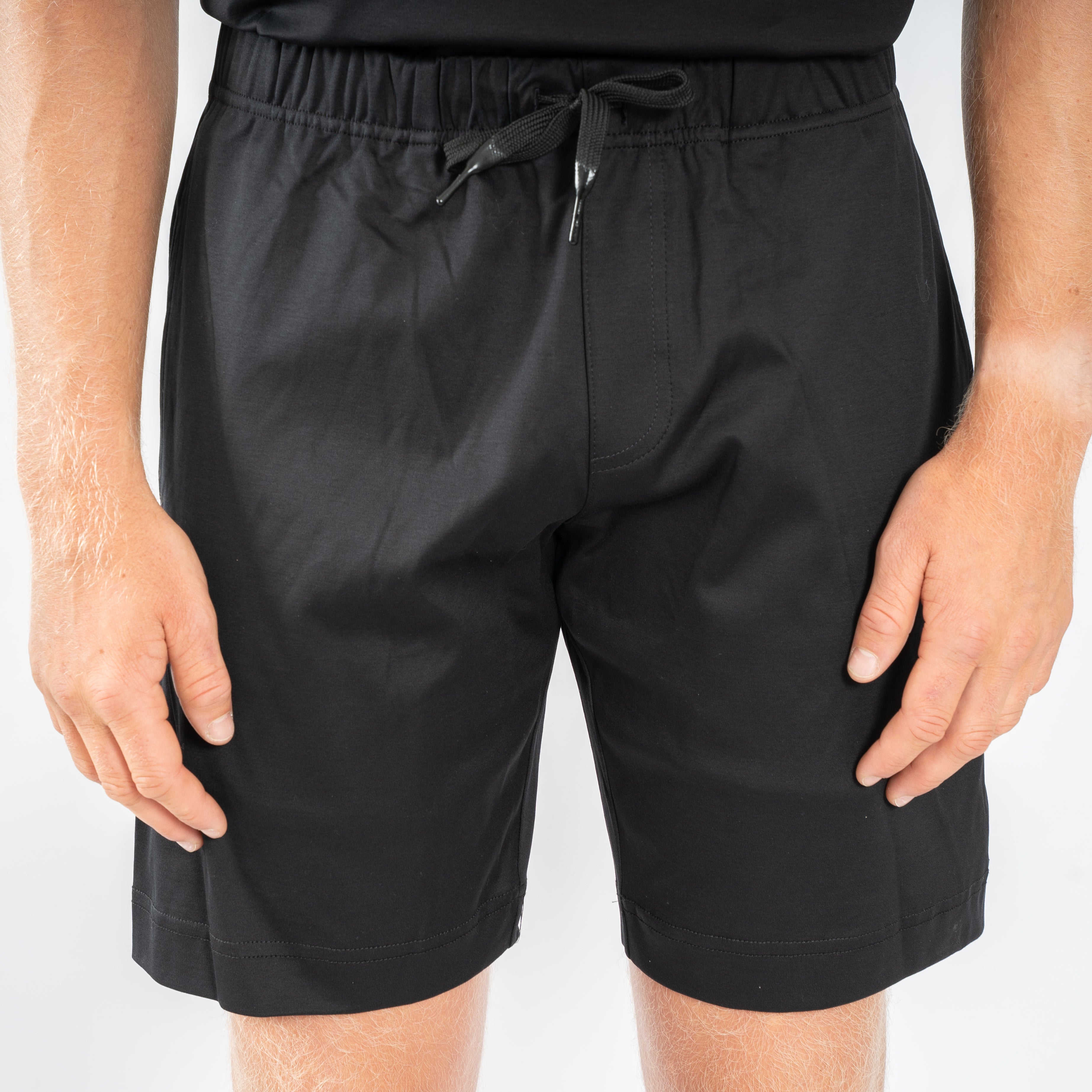 Valenza Korte Broek Zwart | Interlock Supima