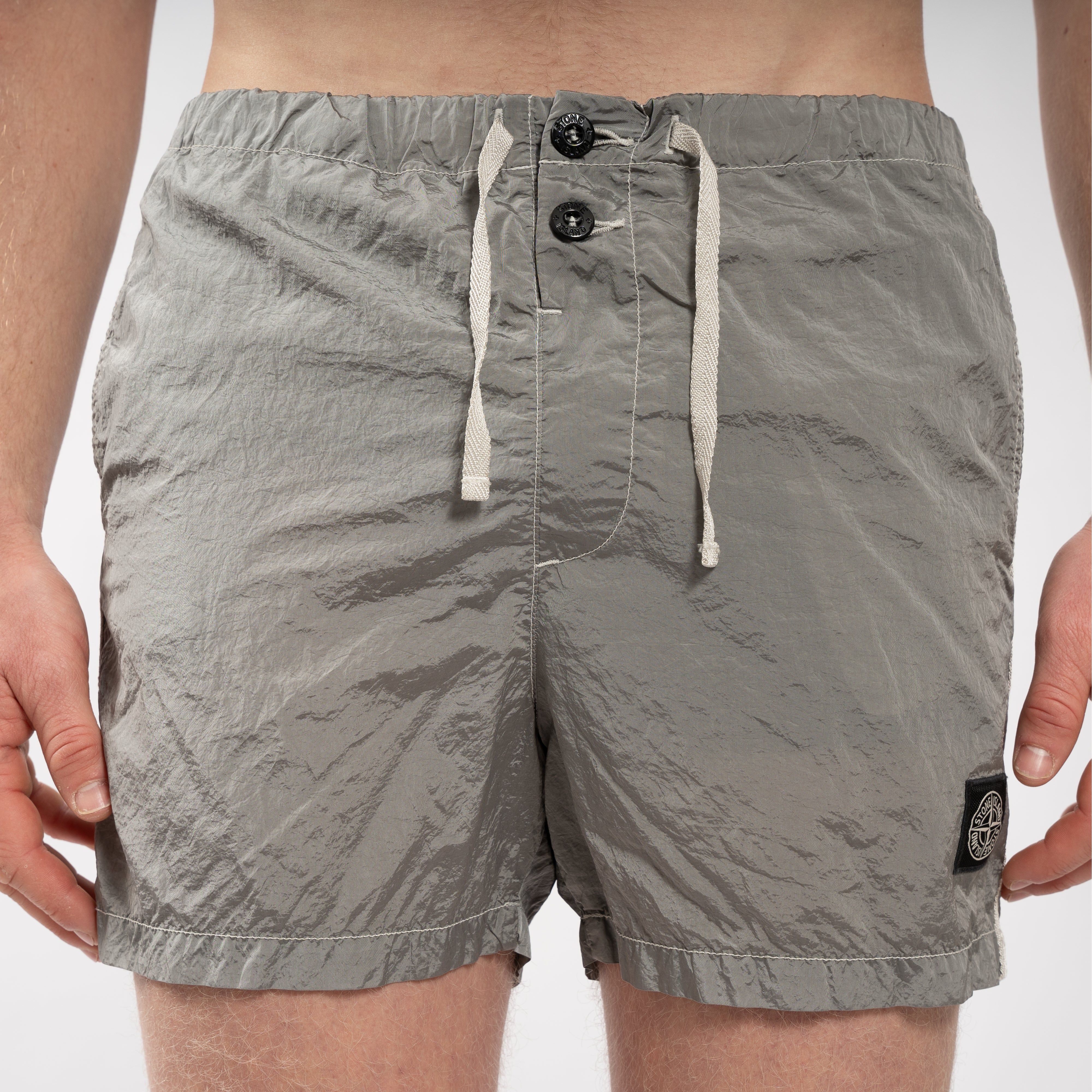 Stone Island Zwembroek Lichtgrijs | Nylon Metal