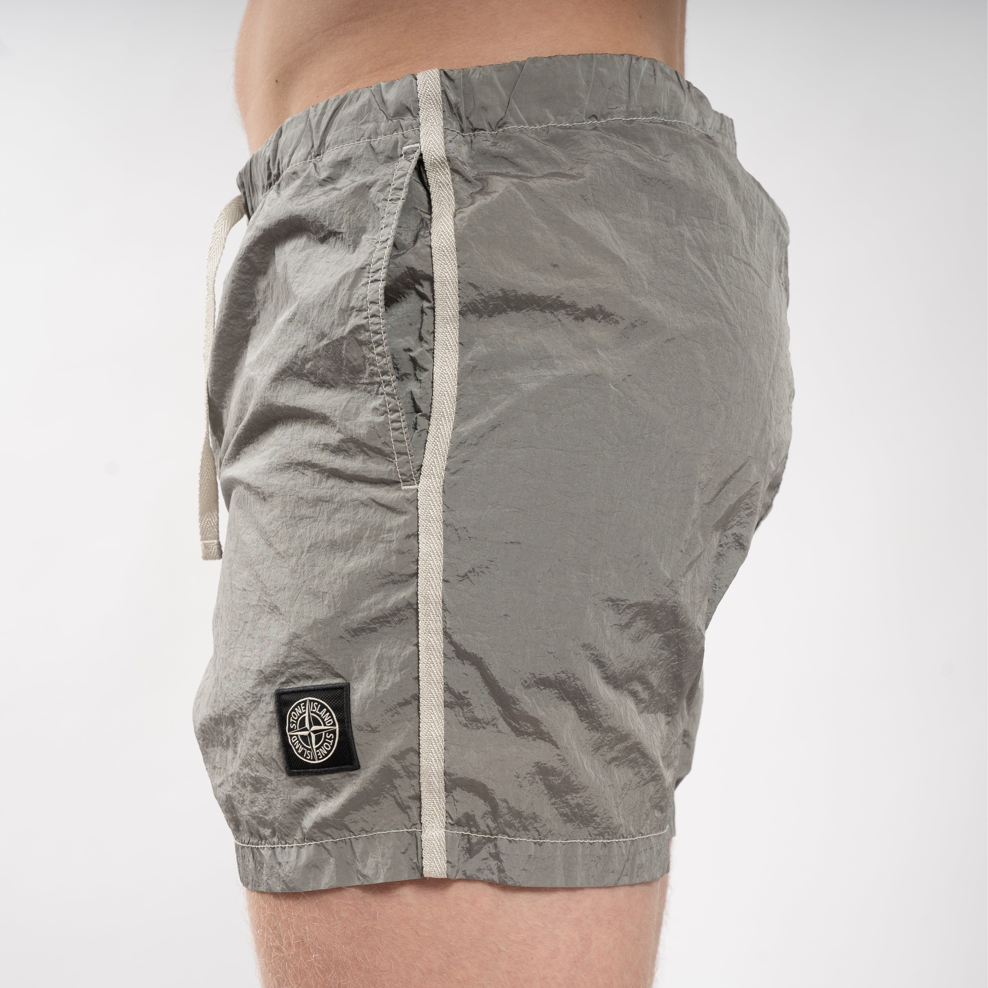 Stone Island Zwembroek Lichtgrijs | Nylon Metal