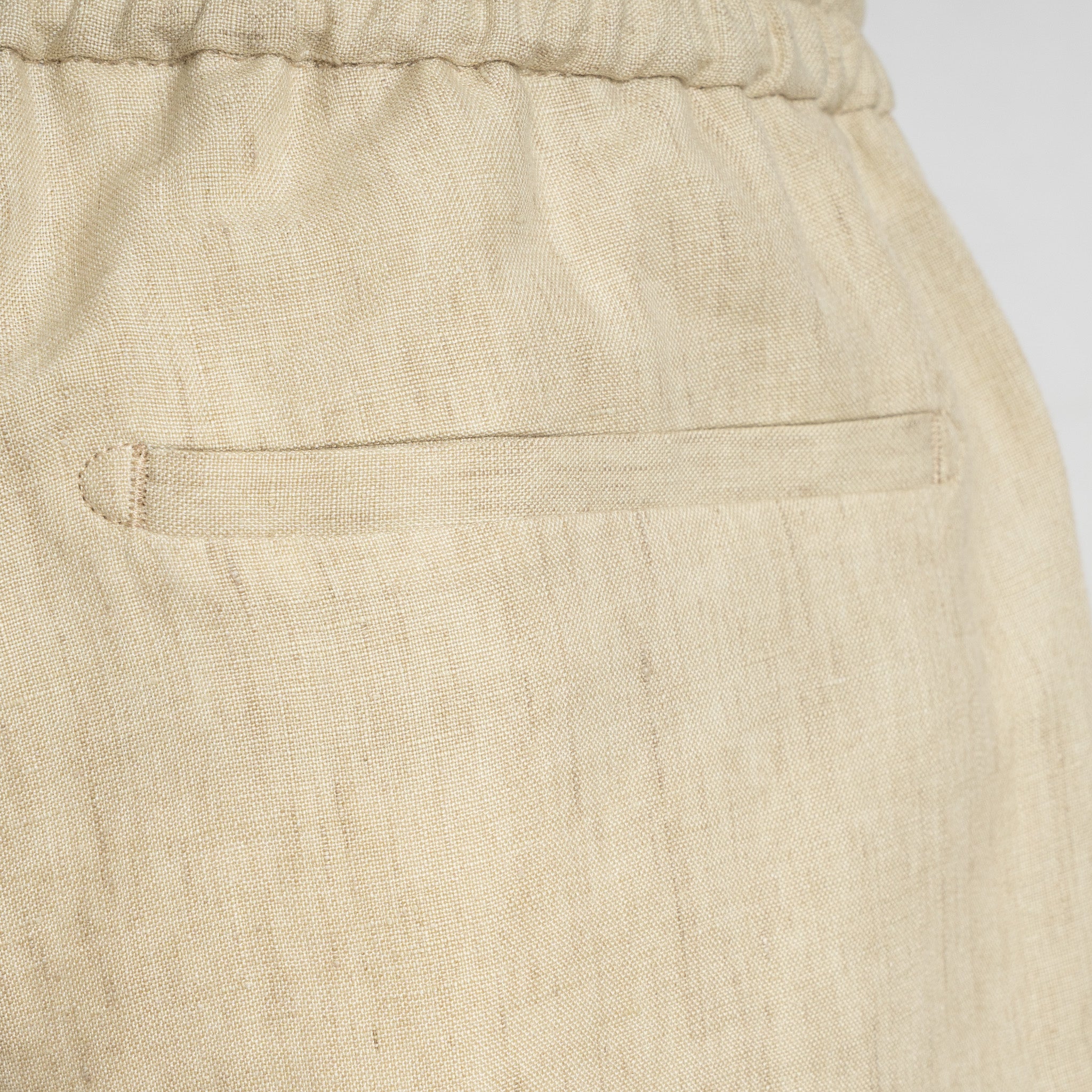 Berwich Linnen Korte Broek Beige | Spiaggia Short