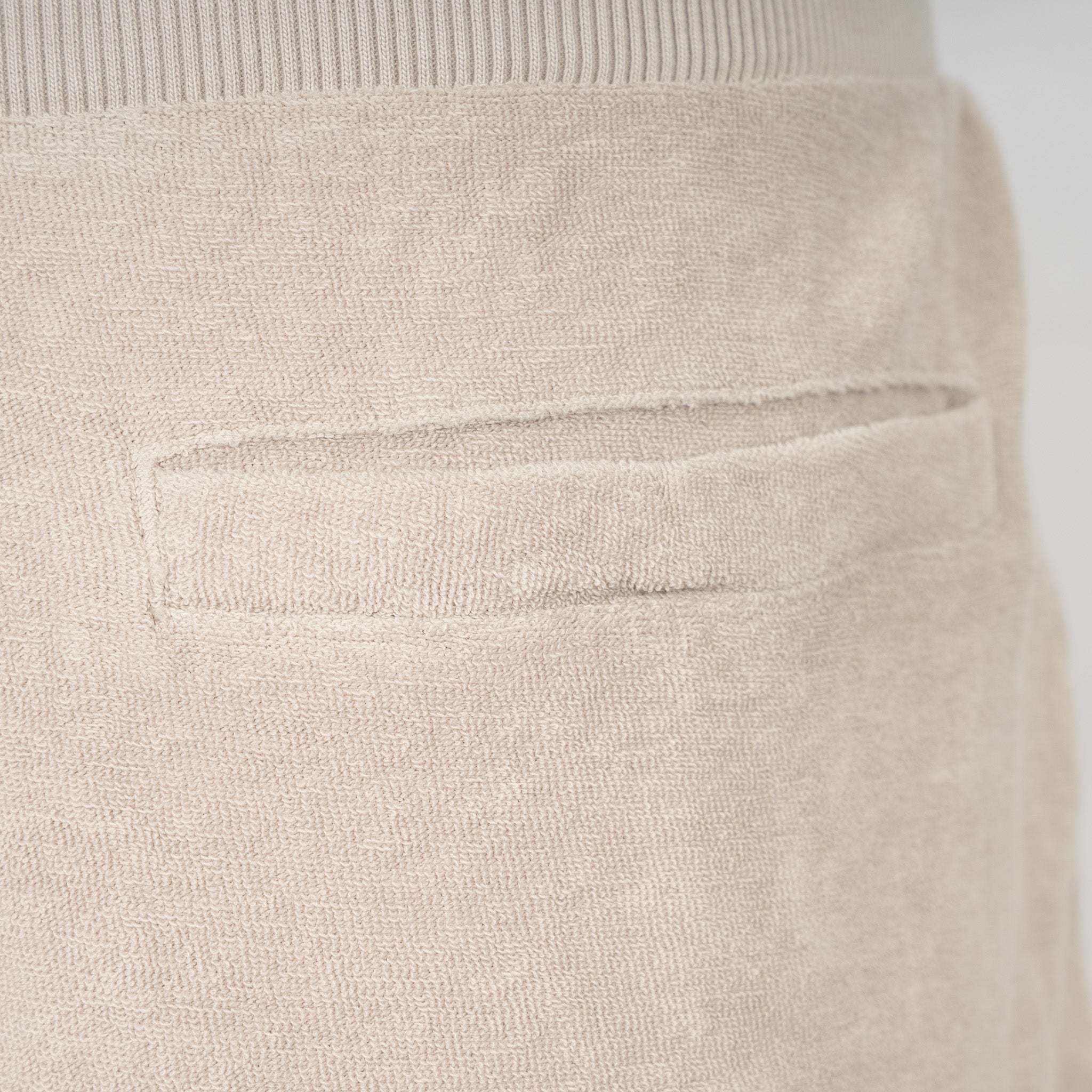 Genti Badstof Korte Broek Beige | Organic Cotton