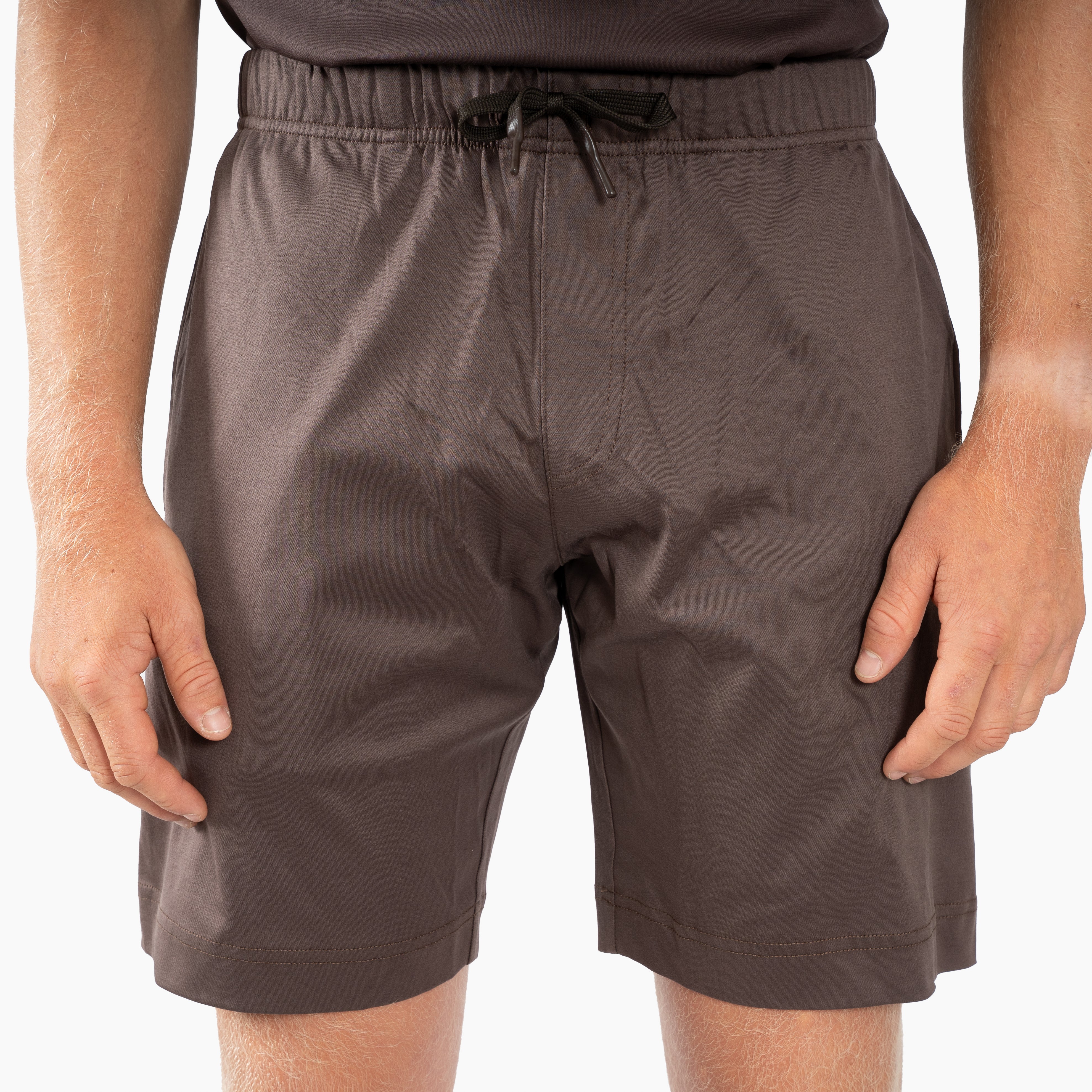 Valenza Korte Broek Donkerbruin | Interlock Supima