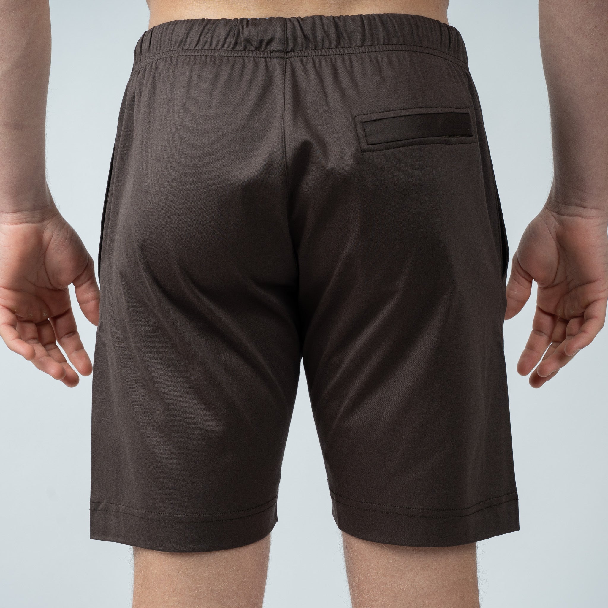 Valenza Korte Broek Donkerbruin | Interlock Supima