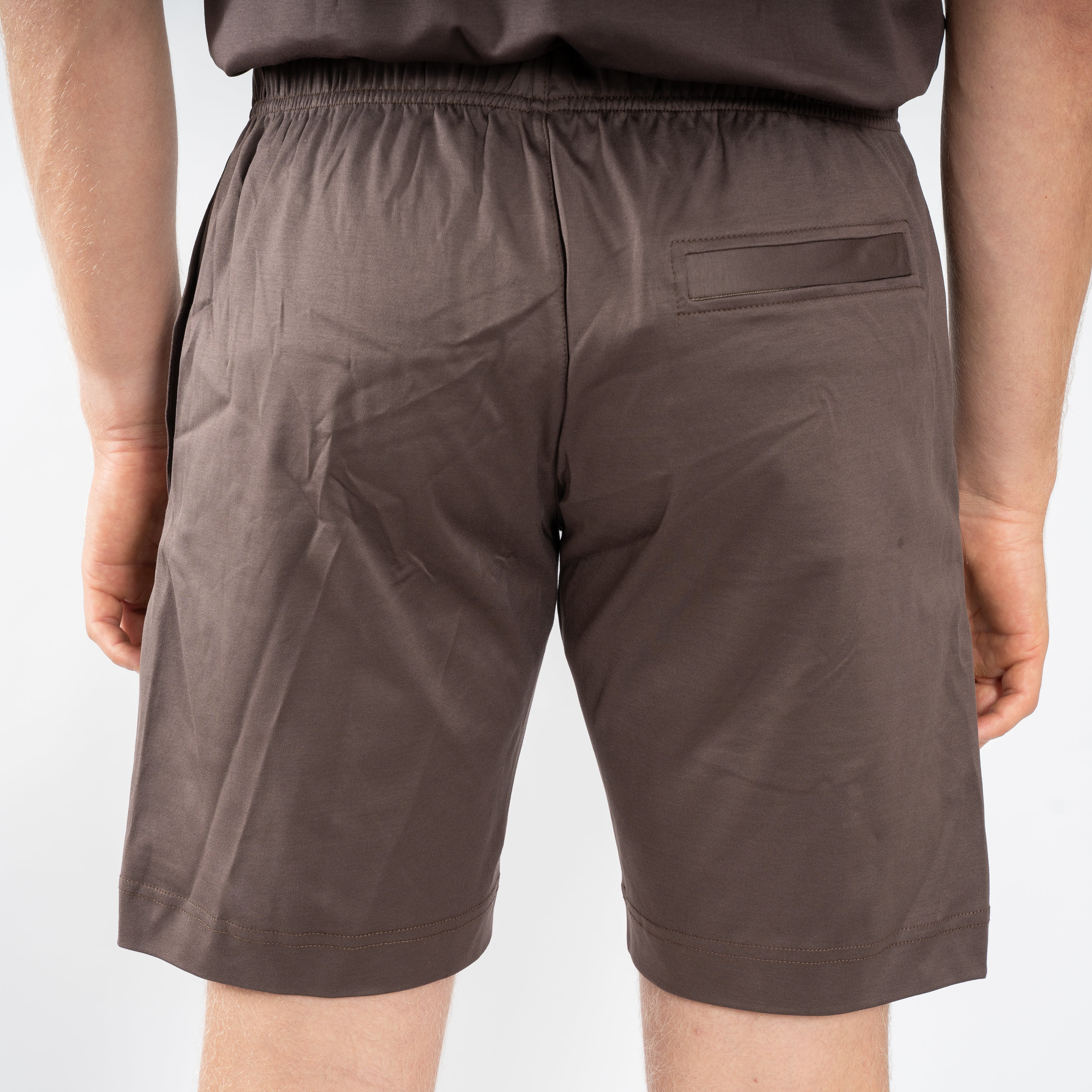 Valenza Korte Broek Donkerbruin | Interlock Supima