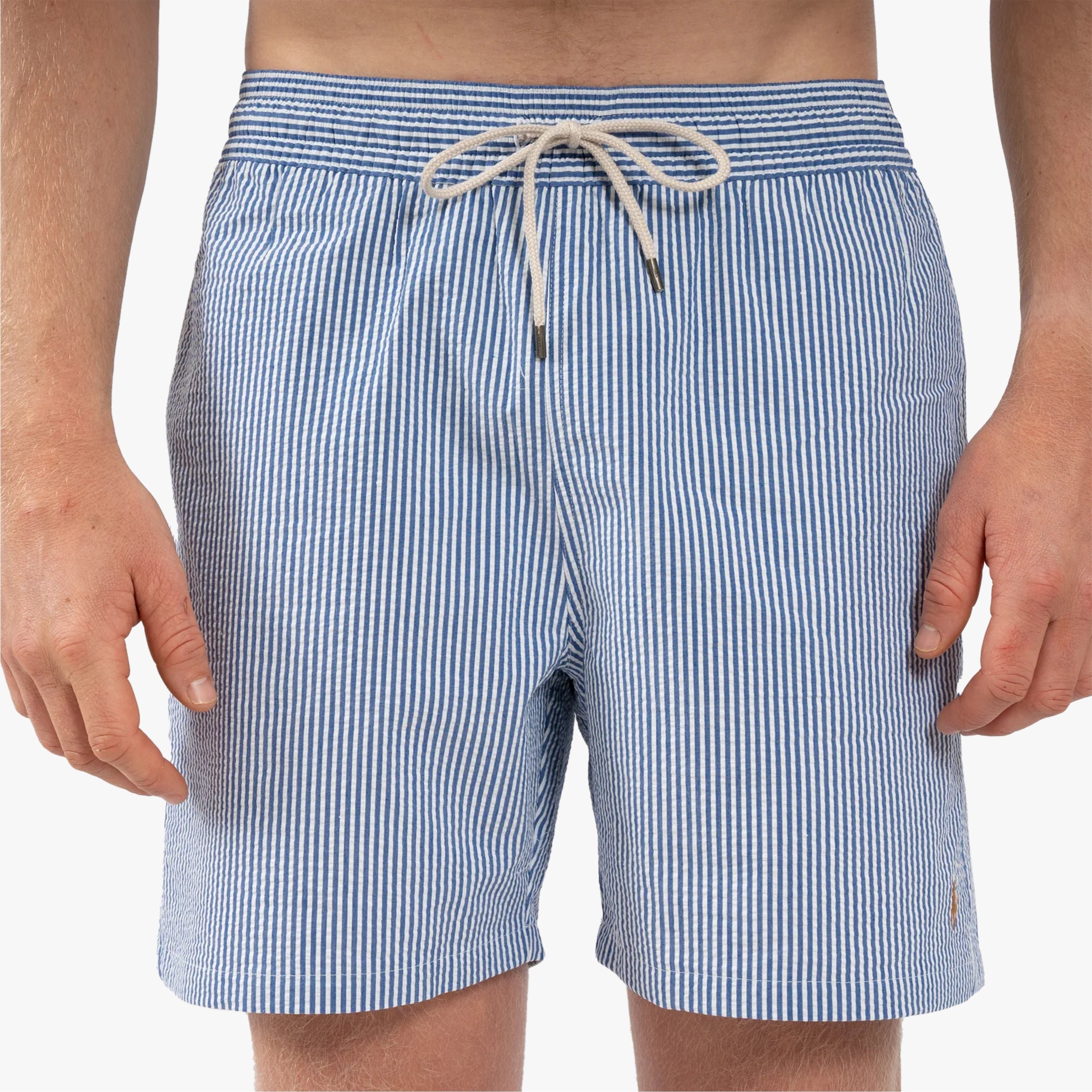 Ralph Lauren Zwembroek Blauw Gestreept | Seersucker