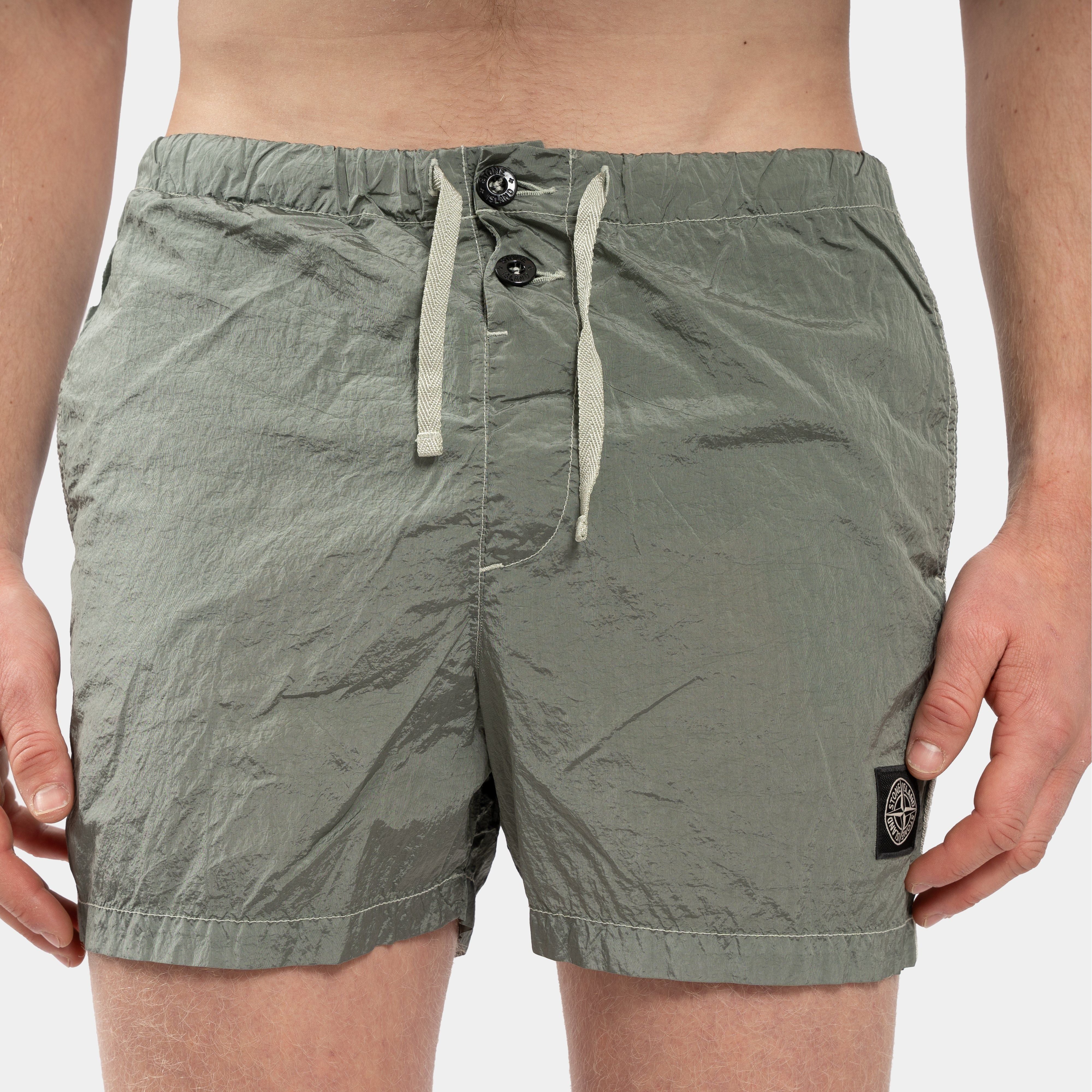 Stone Island Zwembroek Groen | Nylon Metal