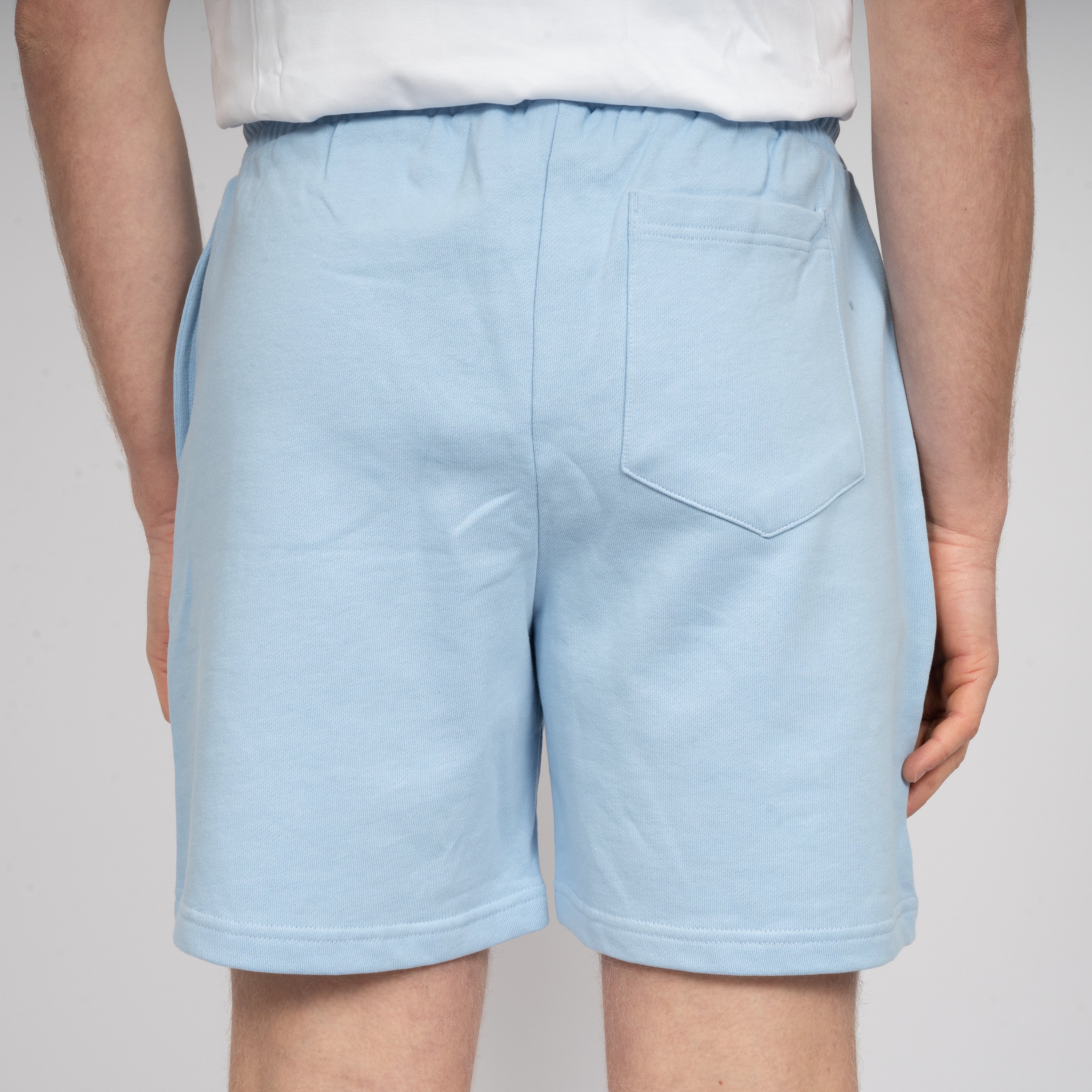 Flaneur Korte Broek Lichtblauw | Logo Shorts