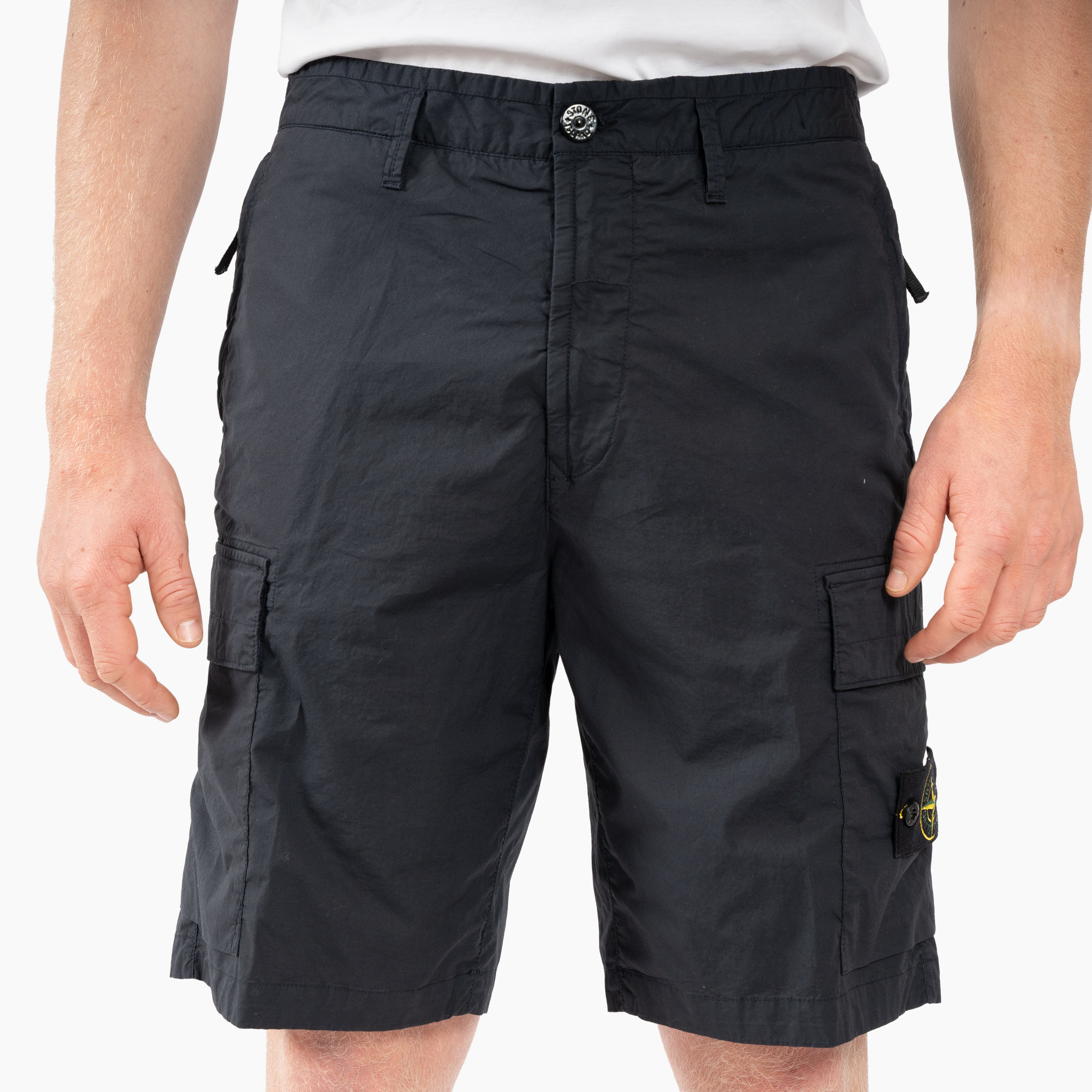 Stone Island Korte Broek Donkerblauw | Paracadute