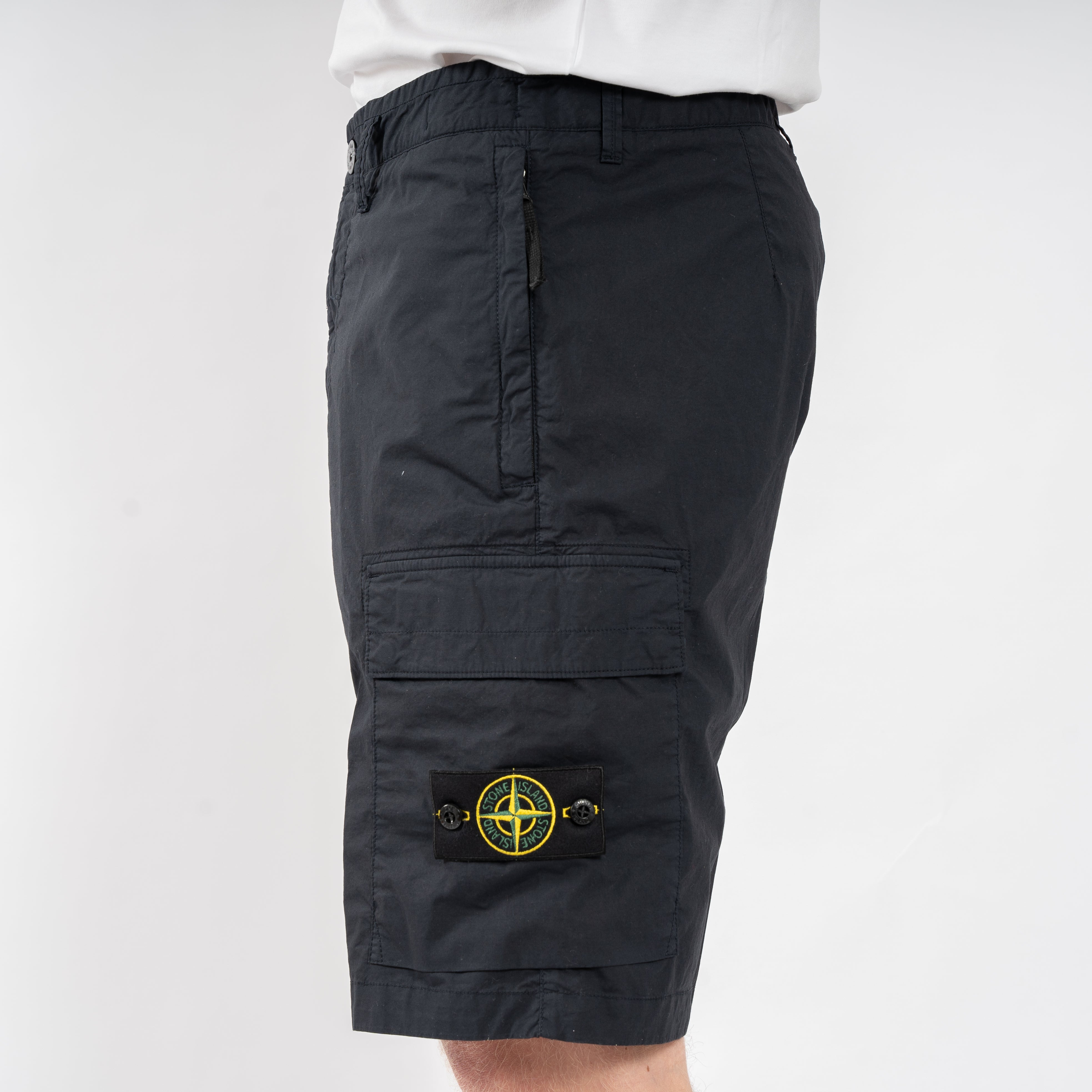 Stone Island Korte Broek Donkerblauw | Paracadute