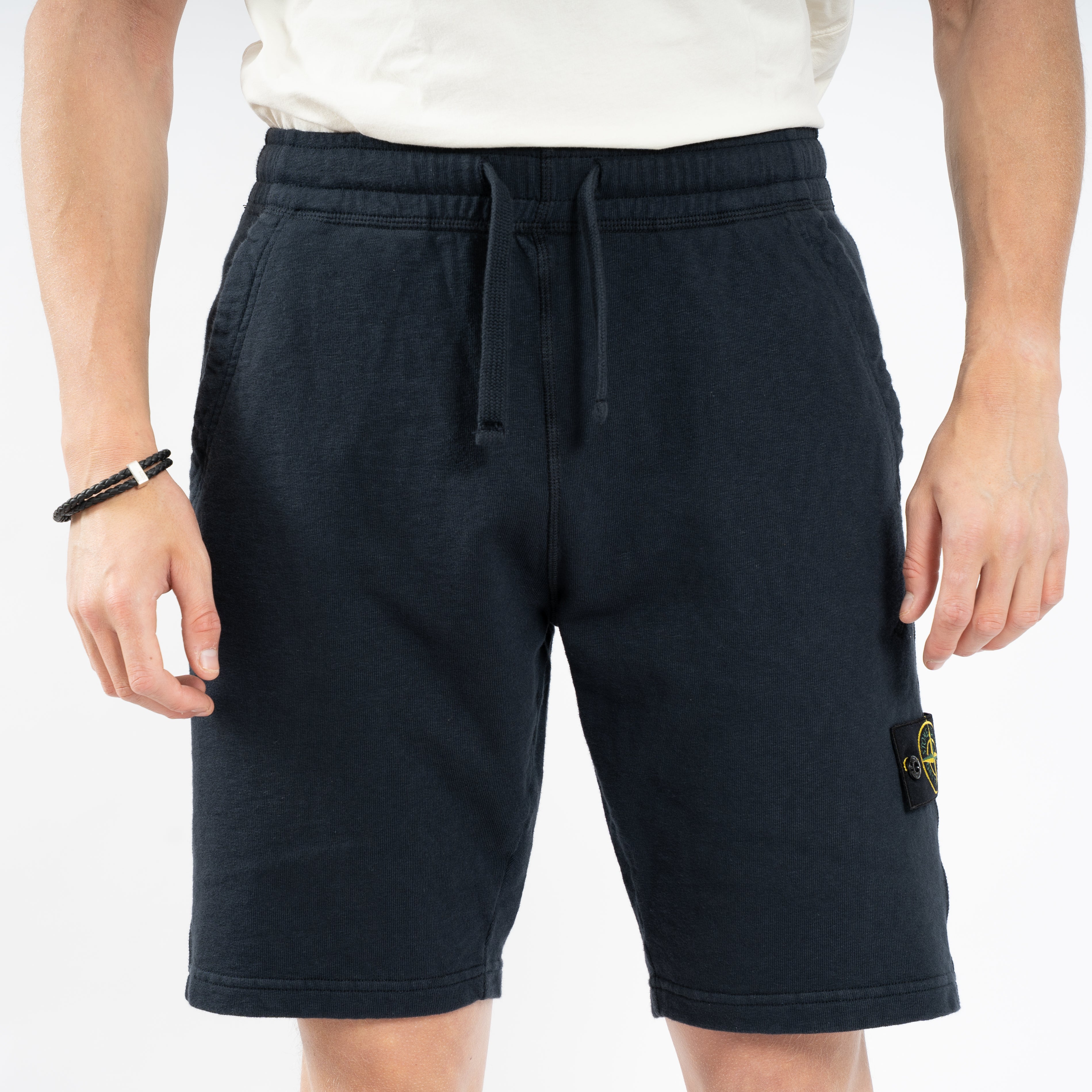 Stone Island Korte Broek Donkerblauw | Malfilé Fleece