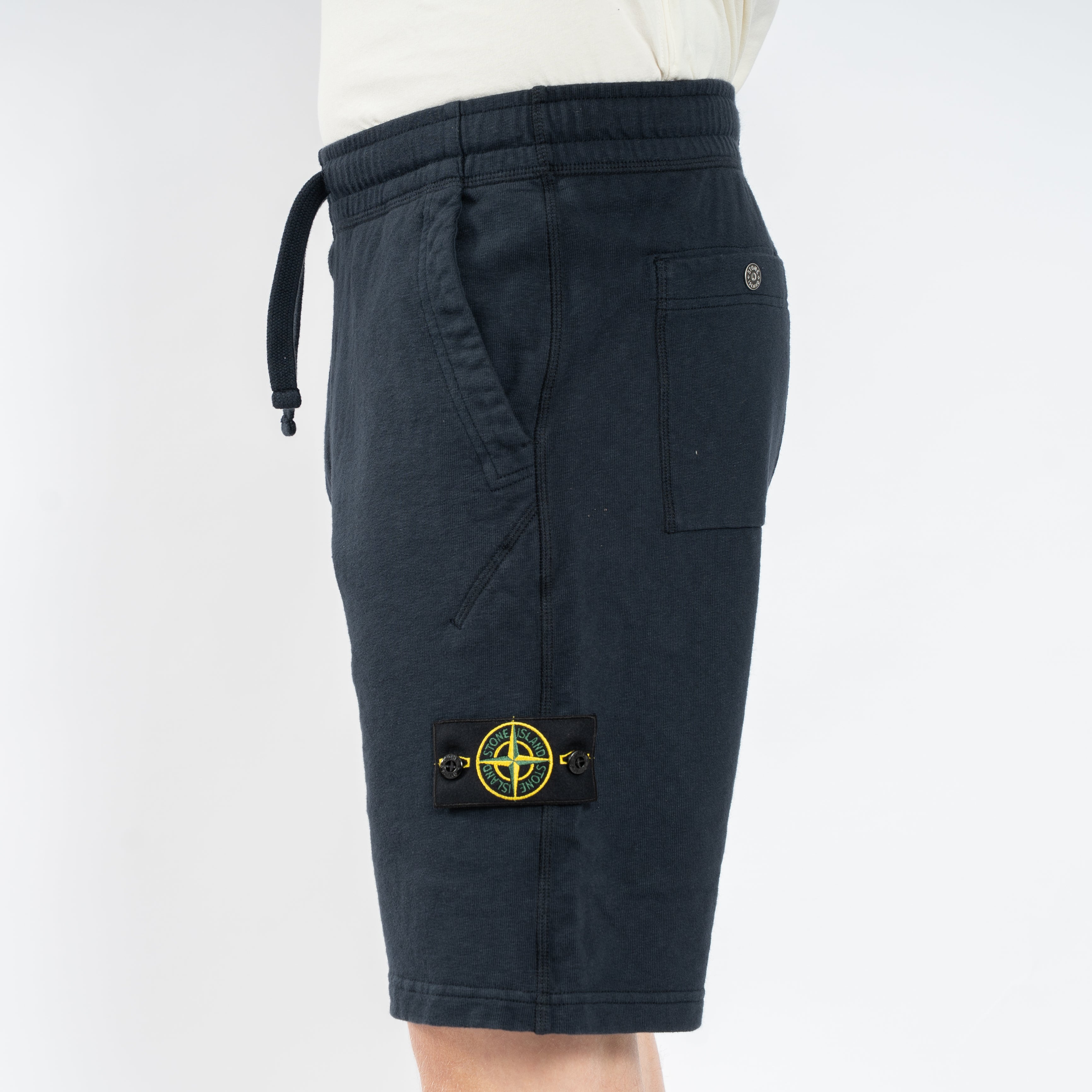 Stone Island Korte Broek Donkerblauw | Malfilé Fleece