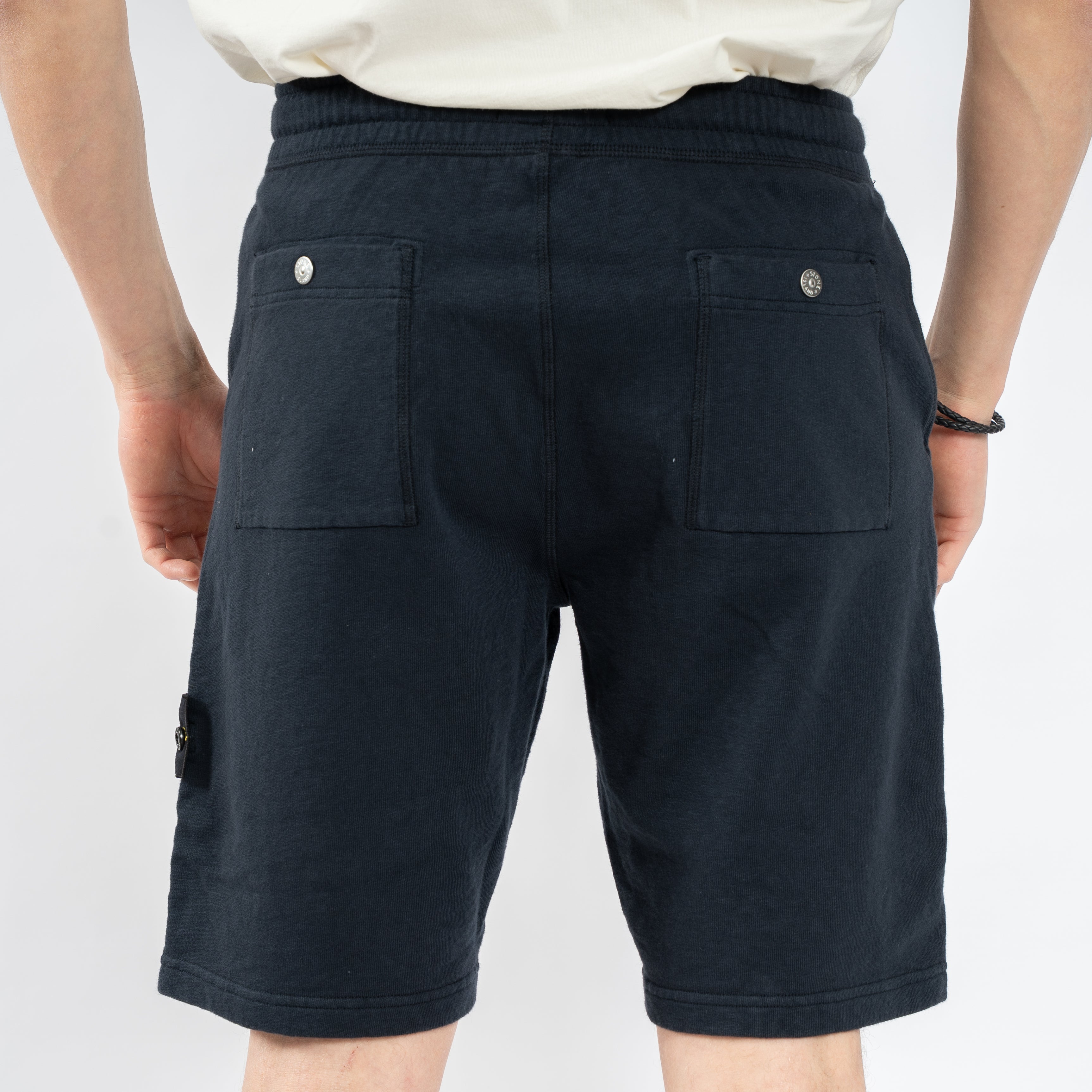 Stone Island Korte Broek Donkerblauw | Malfilé Fleece