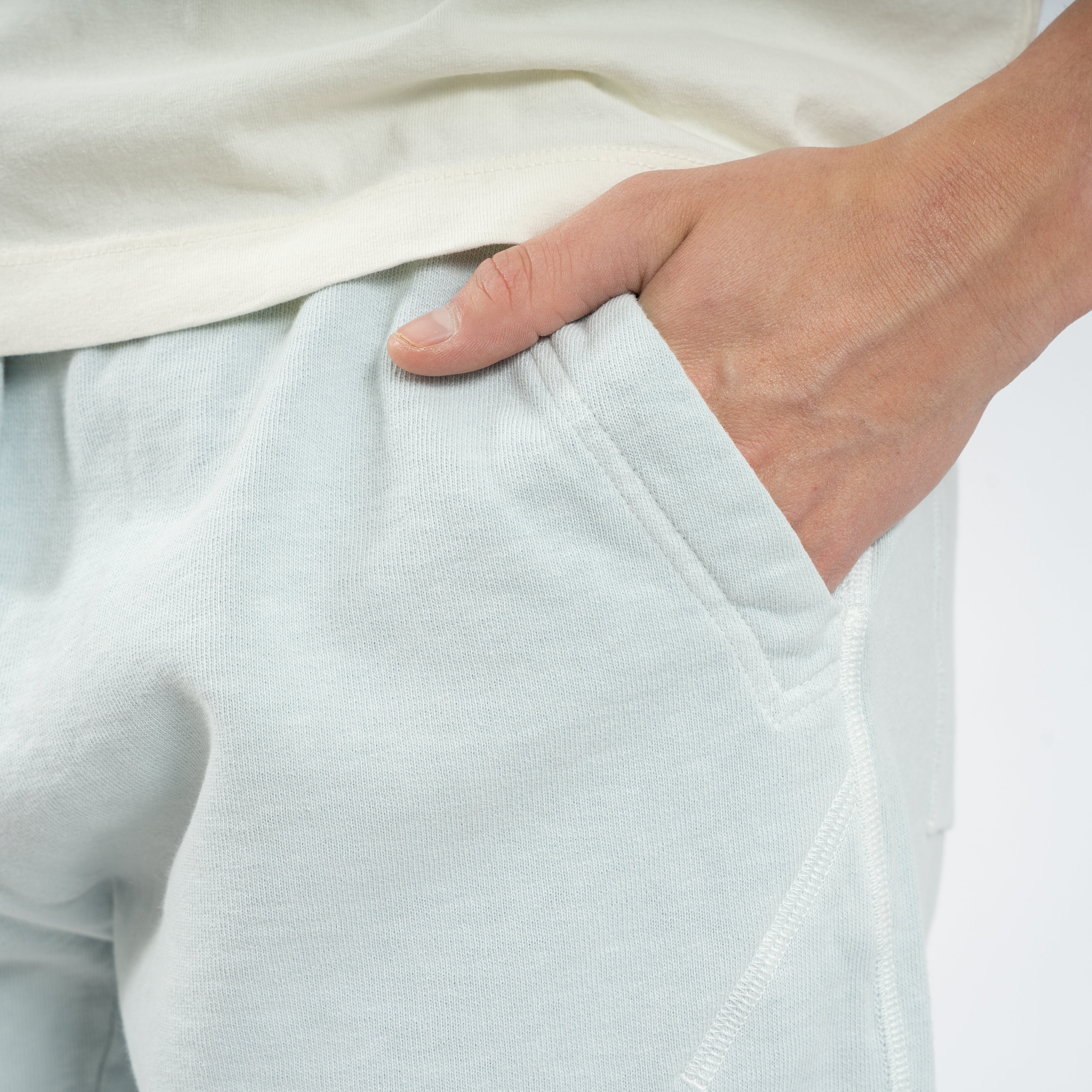 Stone Island Korte Broek Hemelsblauw | Malfilé Fleece