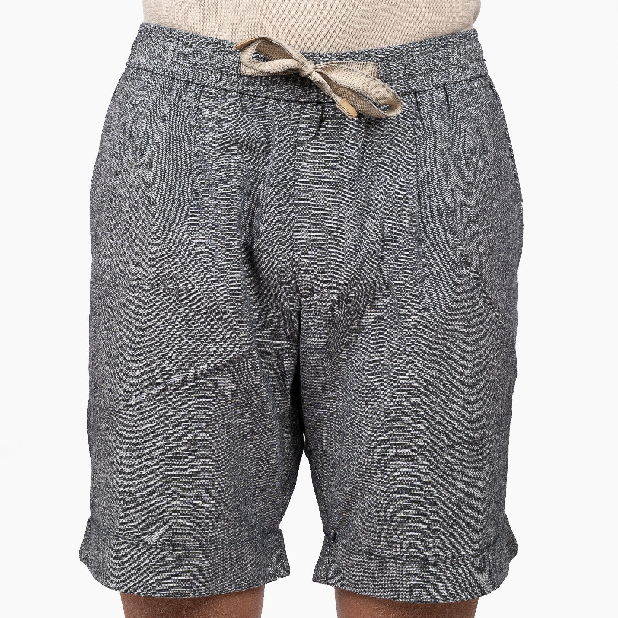 SEVEN DIALS Linnen Korte Broek Blauw | Soul