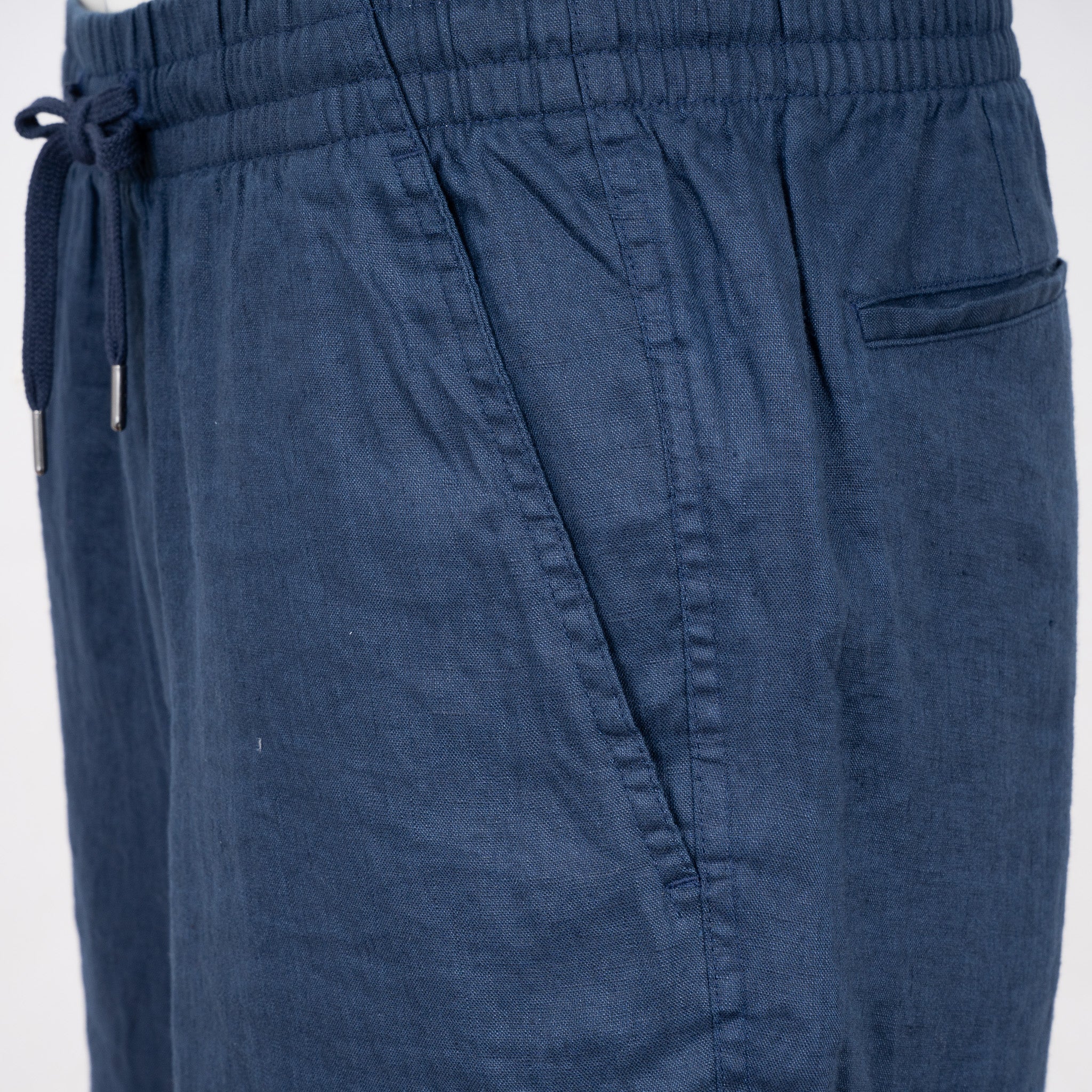 Ralph Lauren Linnen Korte Broek Blauw | Prepster