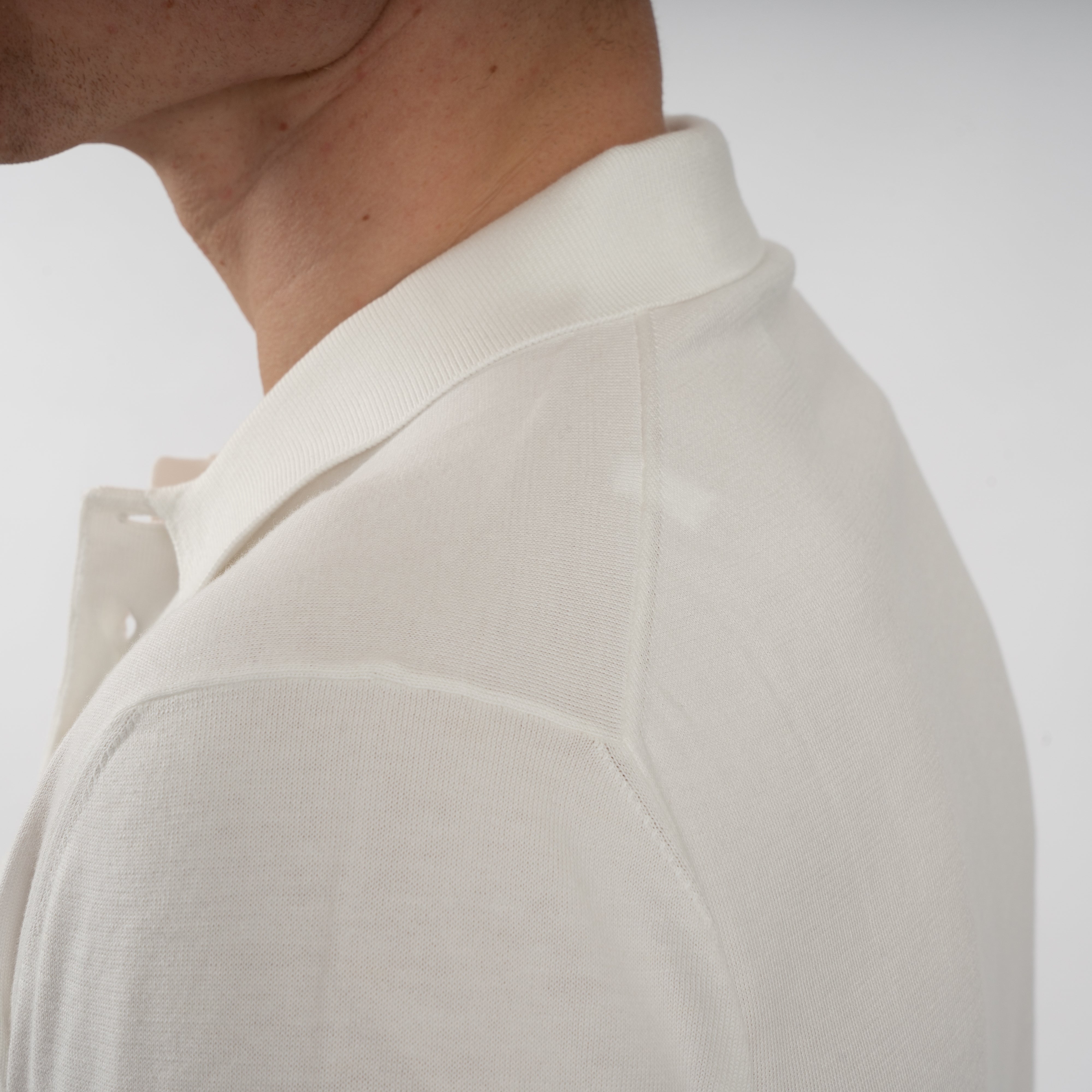Gran Sasso Polo Wit | Suvin Cotton