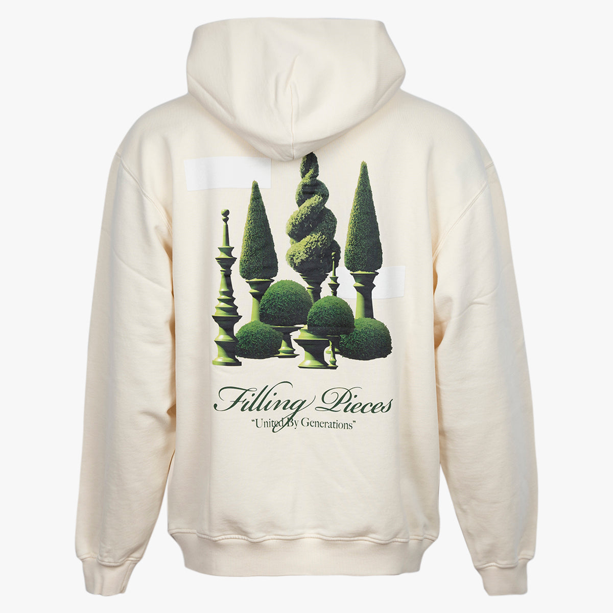 Filling Pieces Hoodie met backprint | Topiary