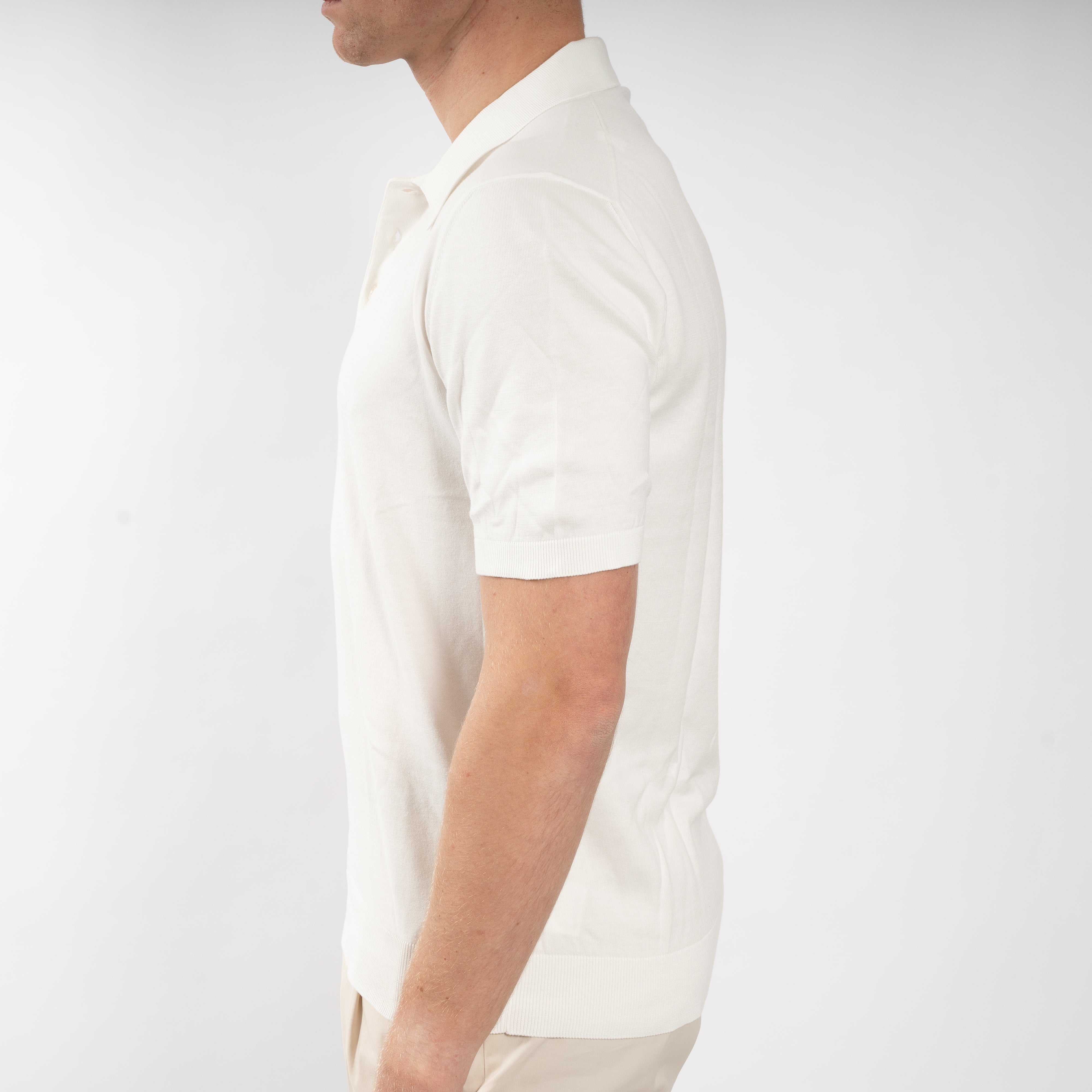 Gran Sasso Polo Wit | Suvin Cotton