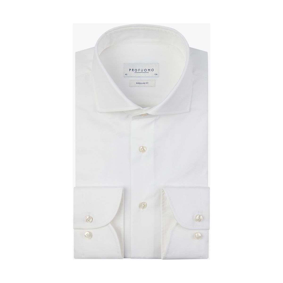 Profuomo Overhemd wit regular-fit