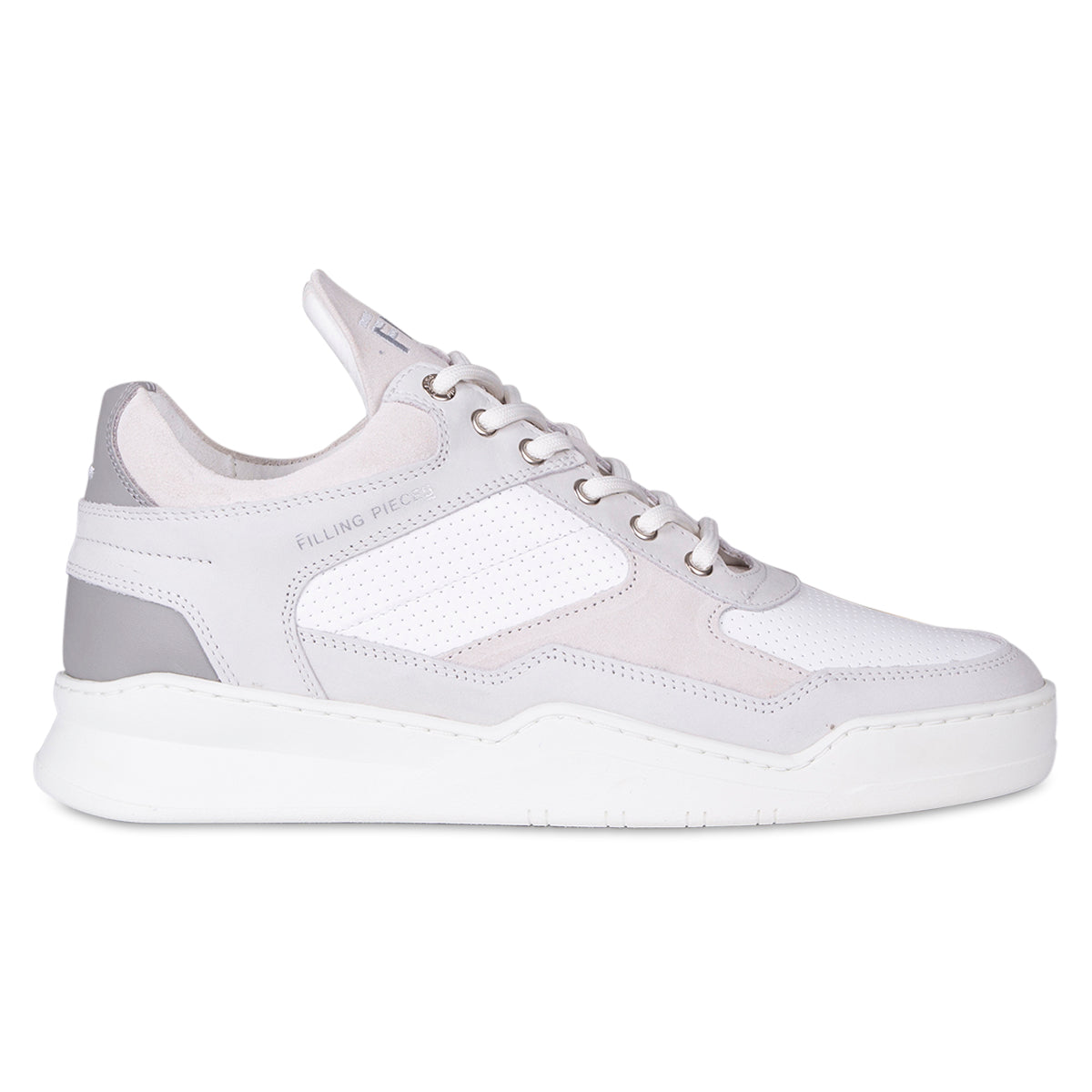 Filling Pieces Sneaker grijs met wit | Low Top Ghost Paneled