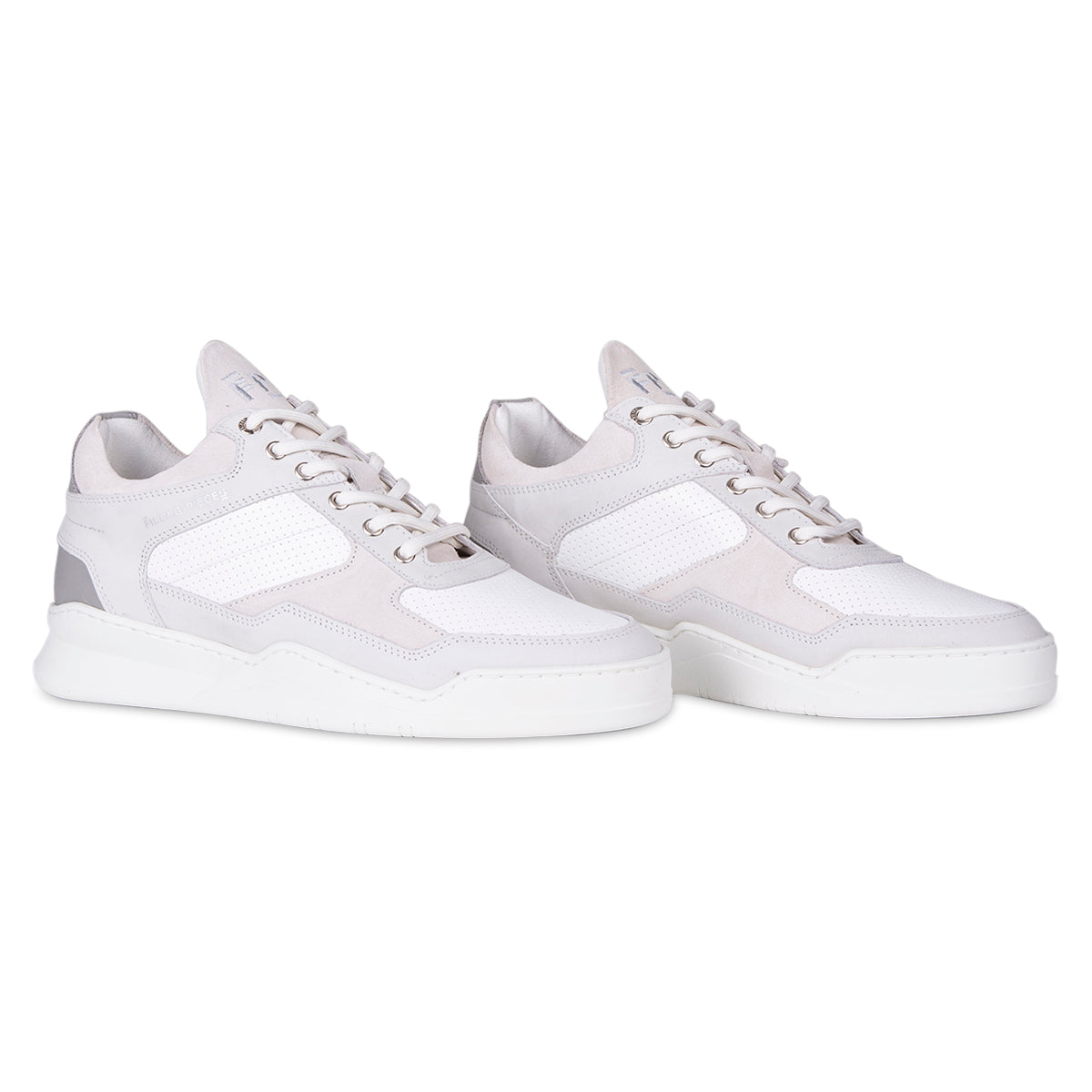 Filling Pieces Sneaker grijs met wit | Low Top Ghost Paneled