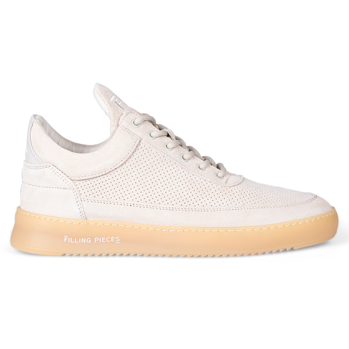 Filling Pieces Sneaker off-white | Low Top Ripple Suede