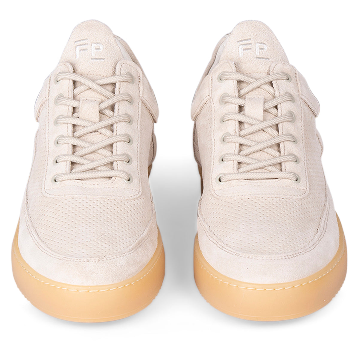 Filling Pieces Sneaker off-white | Low Top Ripple Suede