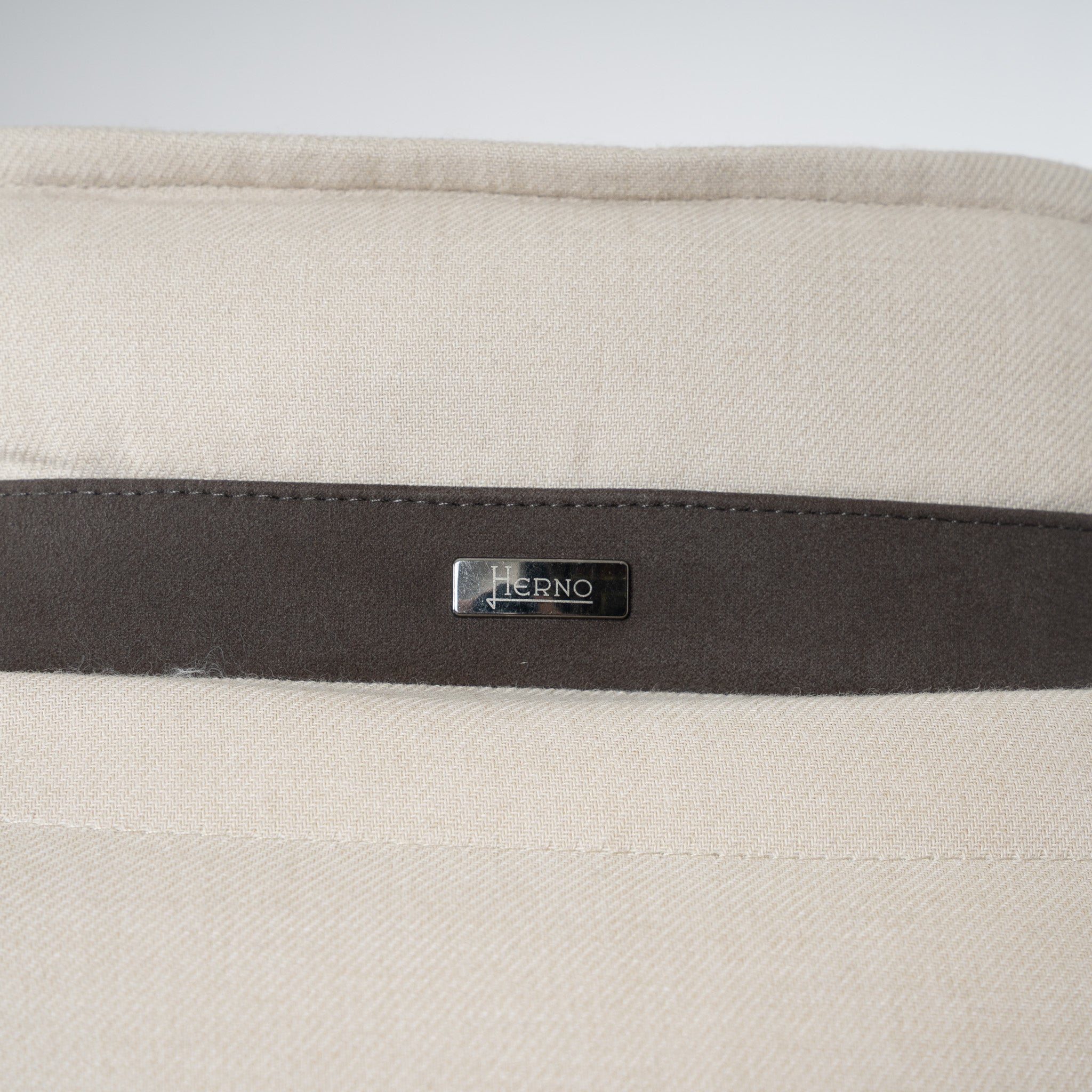 Herno Double-Breasted Mantel Beige | Norfolk Wool