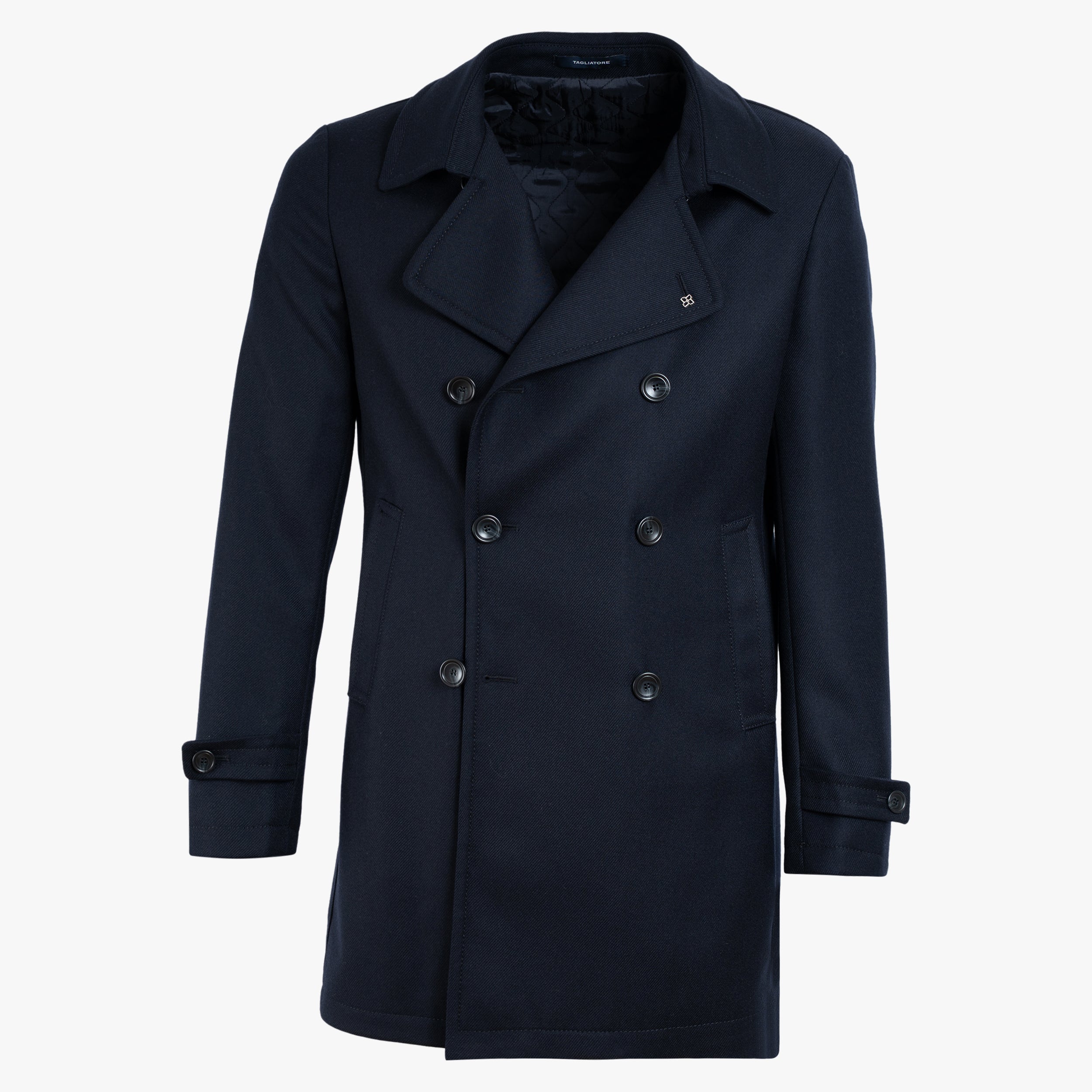 TAGLIATORE Double-Breasted Mantel Donkerblauw | Charlie