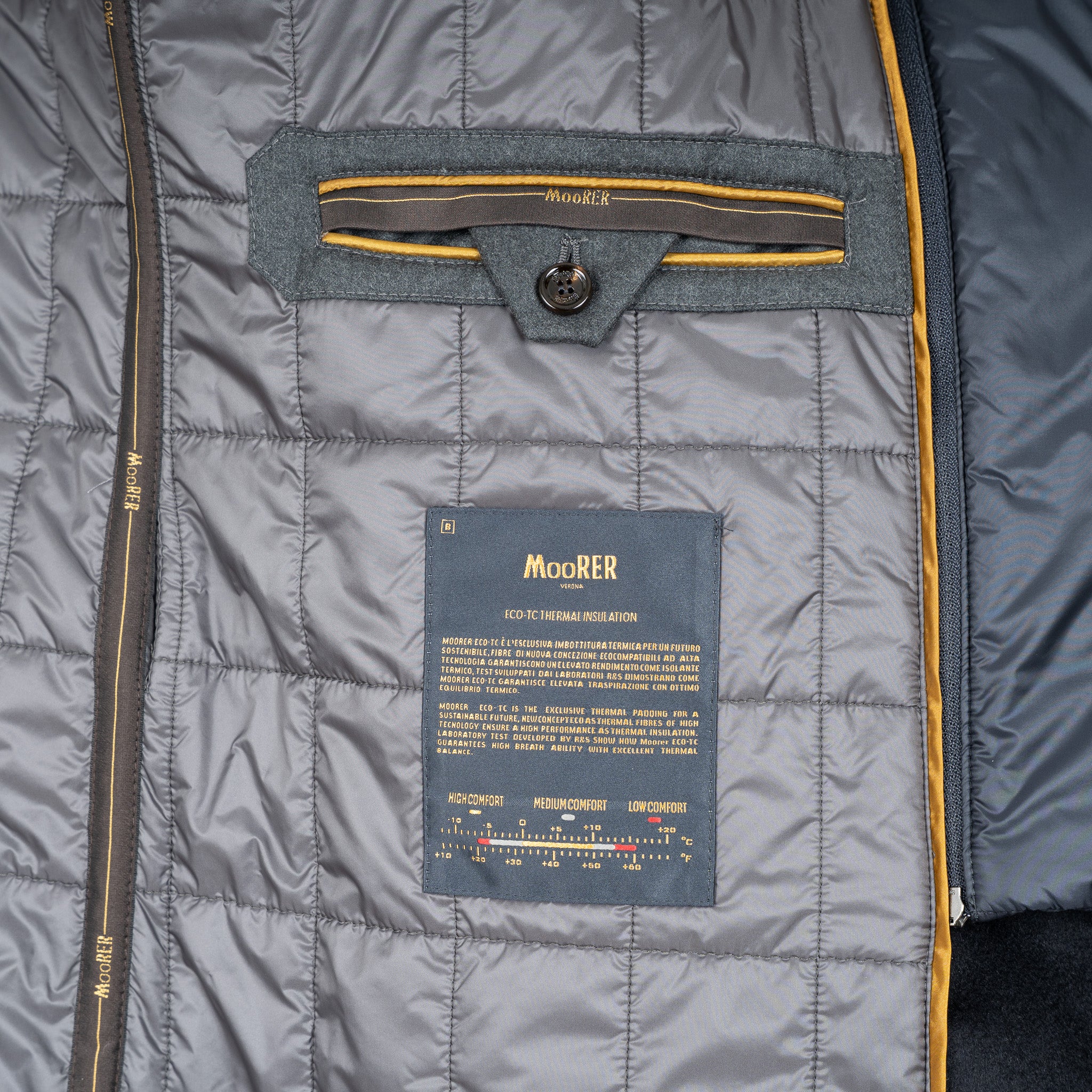 Moorer Mantel Donkerblauw | Monferrato-LE