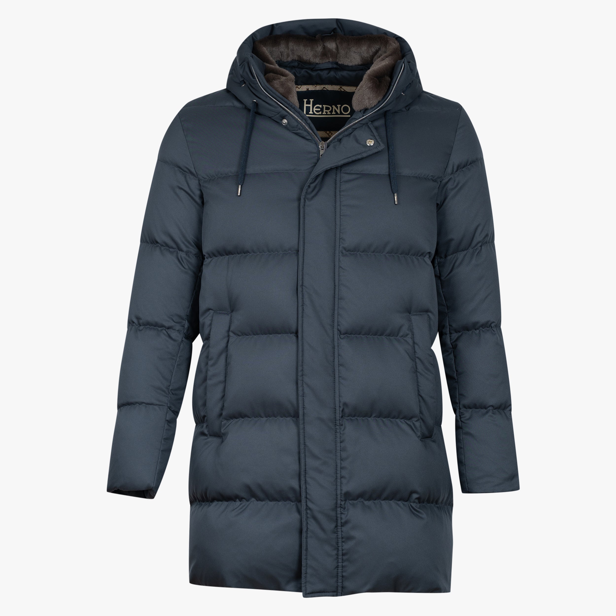 Herno Lange Donsjas Donkerblauw | Arendelle