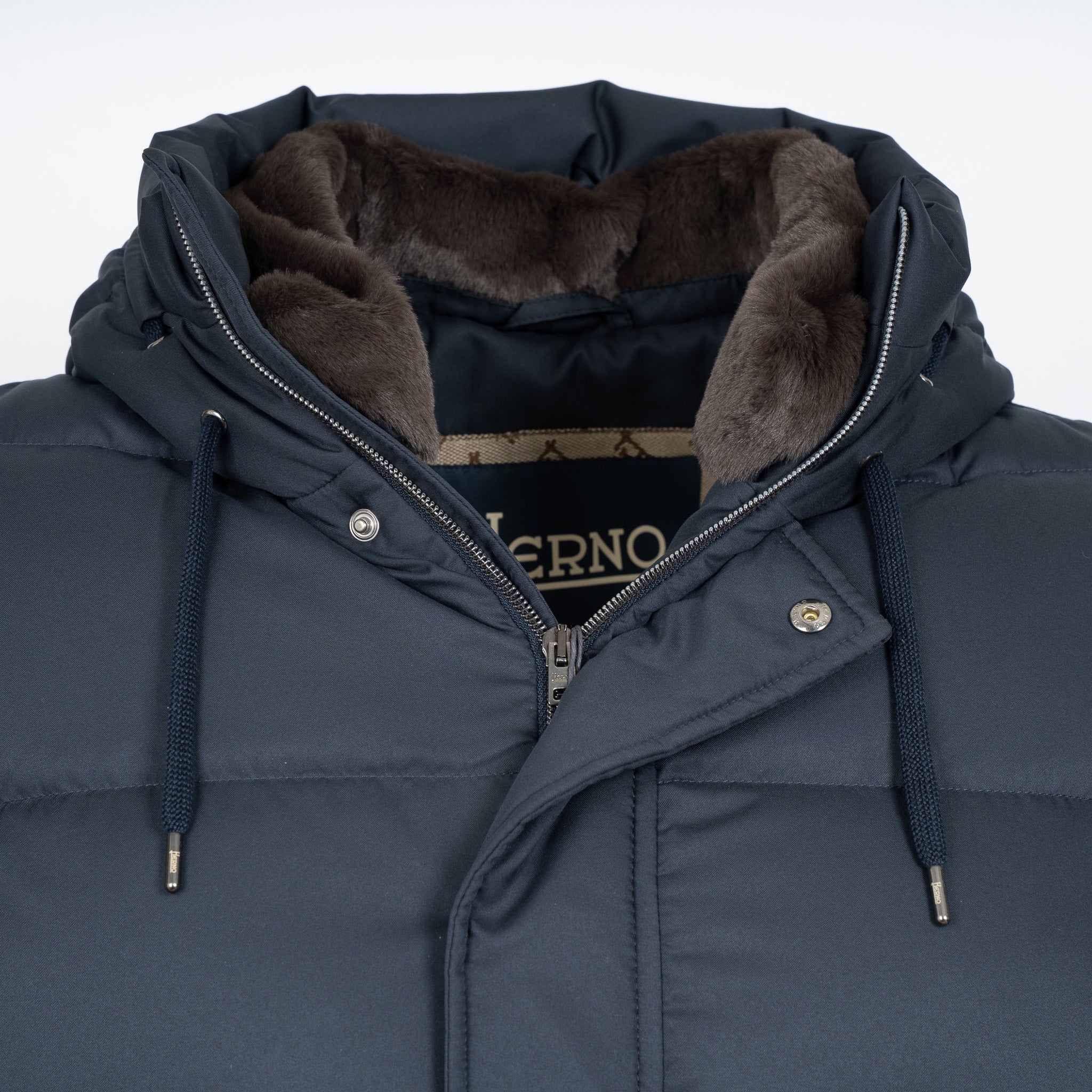 Herno Lange Donsjas Donkerblauw | Arendelle