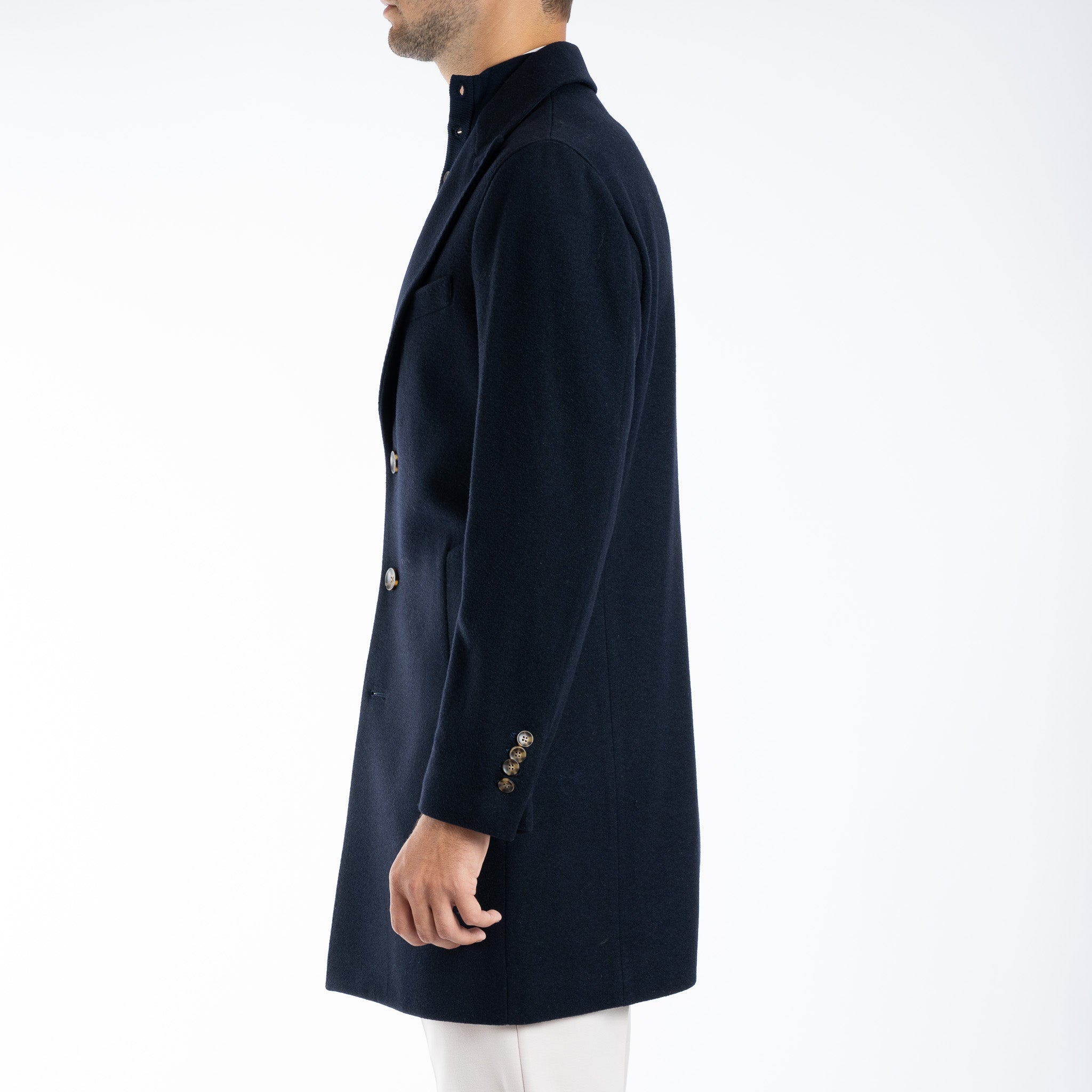 SEVEN DIALS Mantel Donkerblauw | Leighton