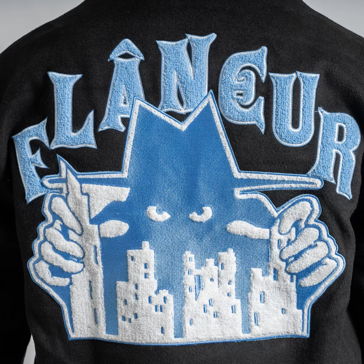 Flaneur Varsity Jacket Zwart