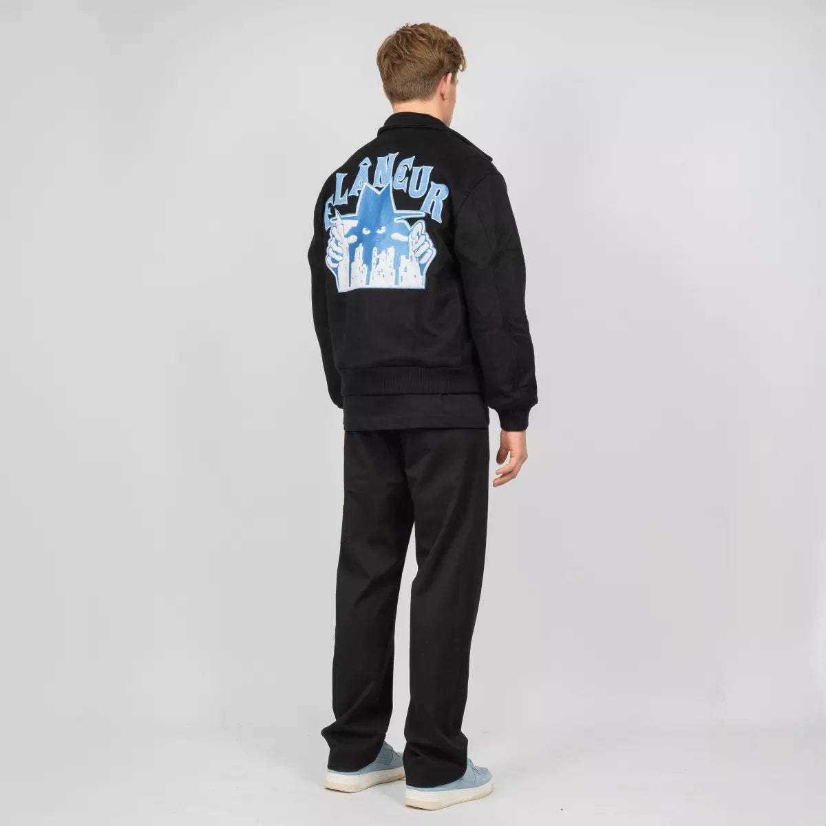 Flaneur Varsity Jacket Zwart