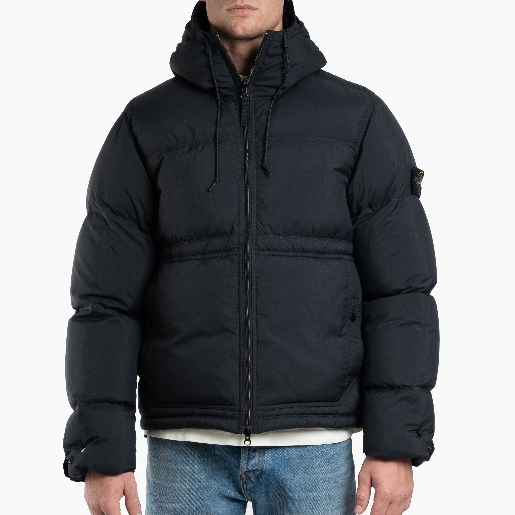 Stone Island Donsjas Zwart | Ripstop Cordura