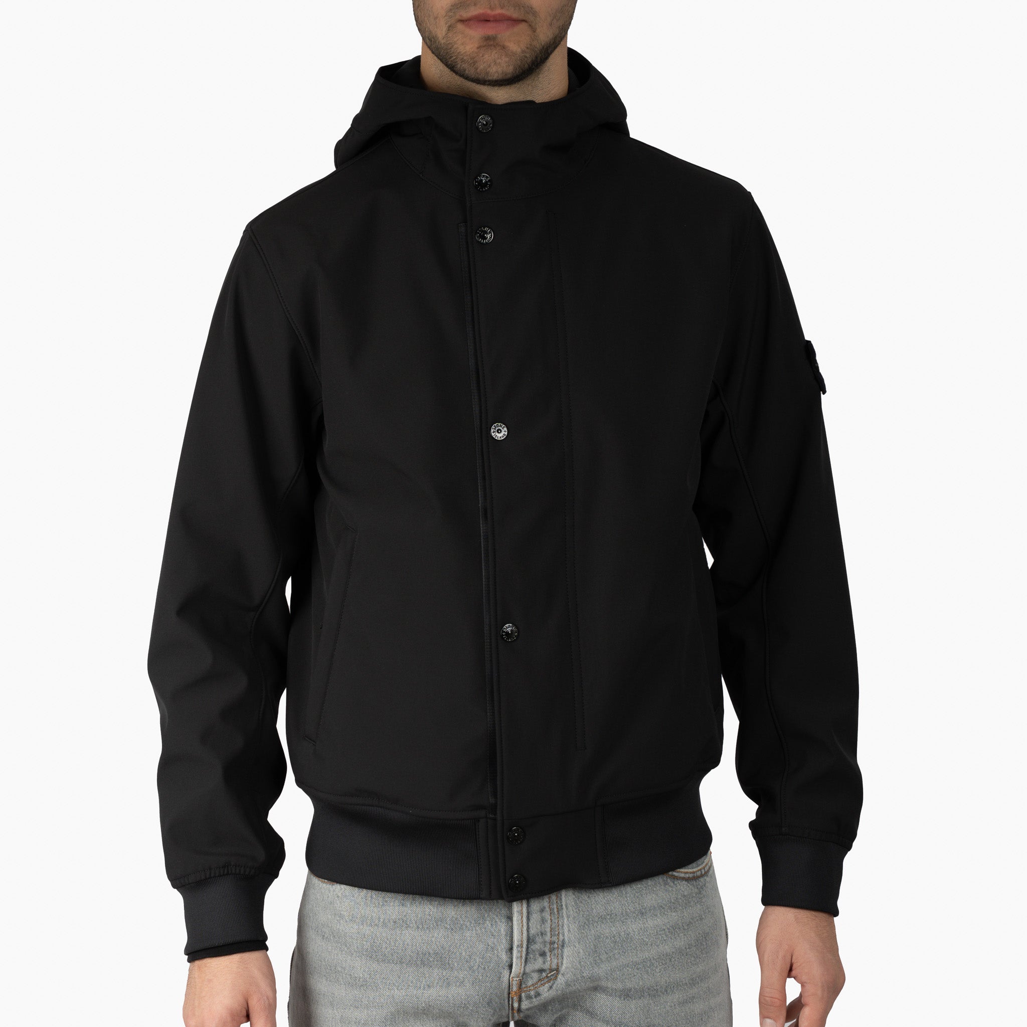 Stone Island Soft Shell Jas Zwart | Soft Shell-R