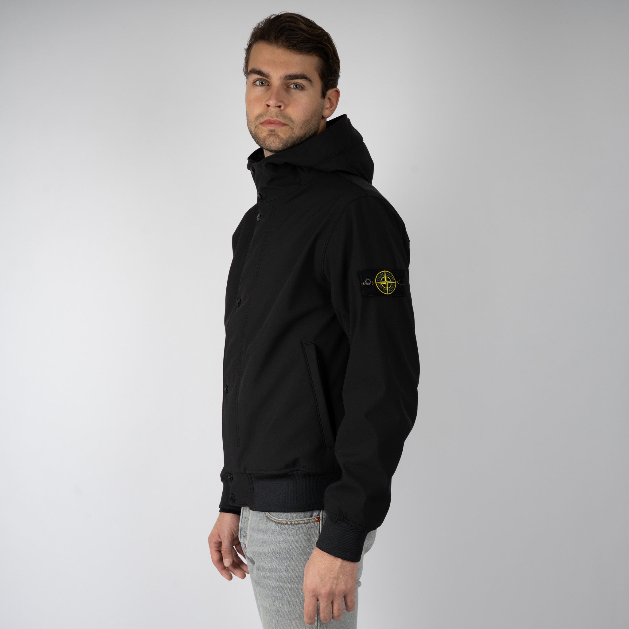 Stone Island Soft Shell Jas Zwart | Soft Shell-R