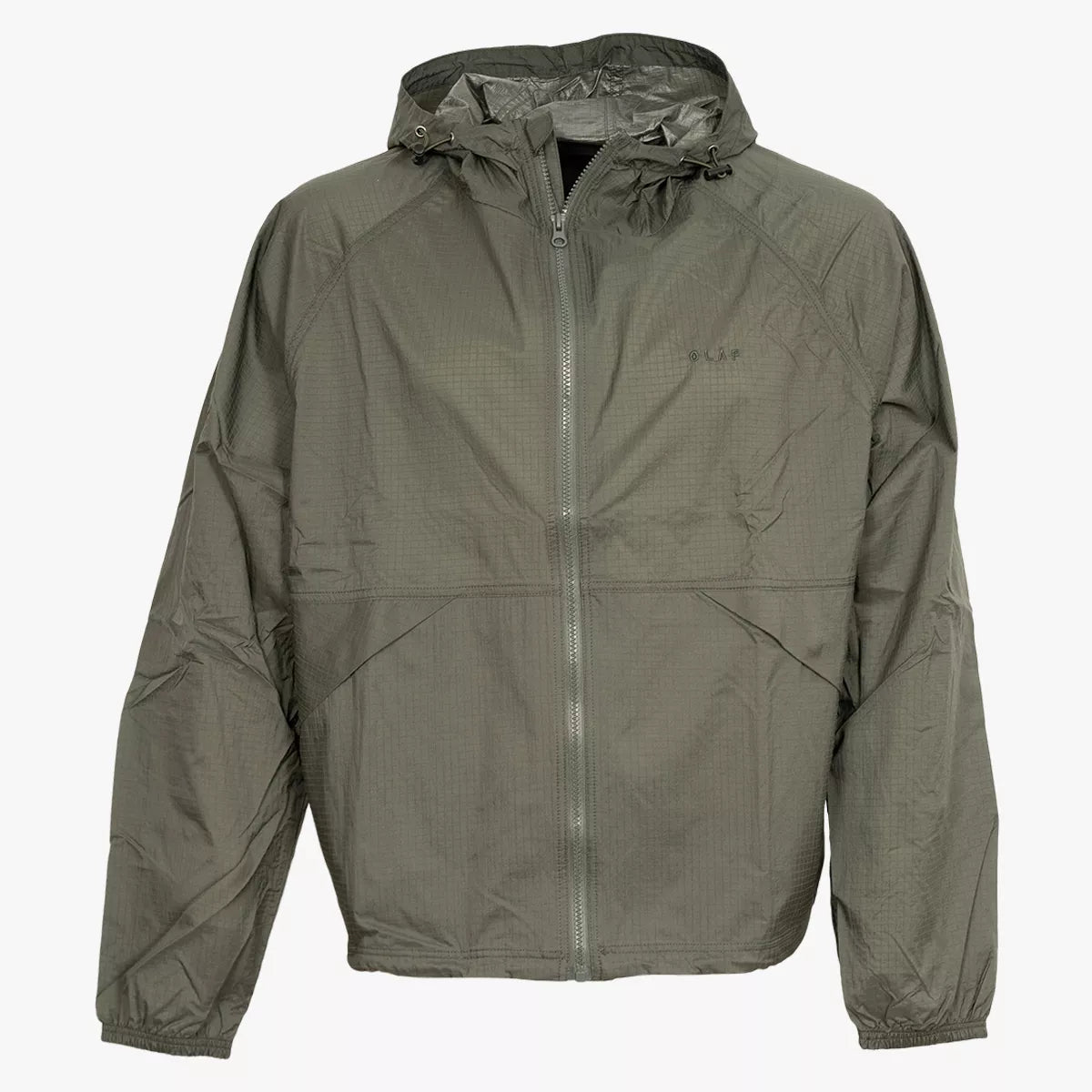 Olaf Jack Donkergroen | Hooded Windbreaker